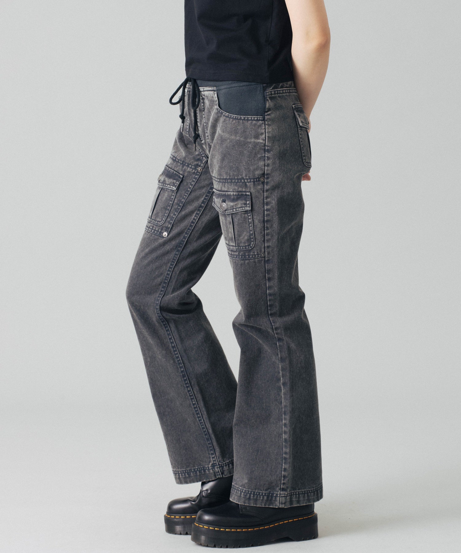 LOW RISE FLARE EASY PANTS