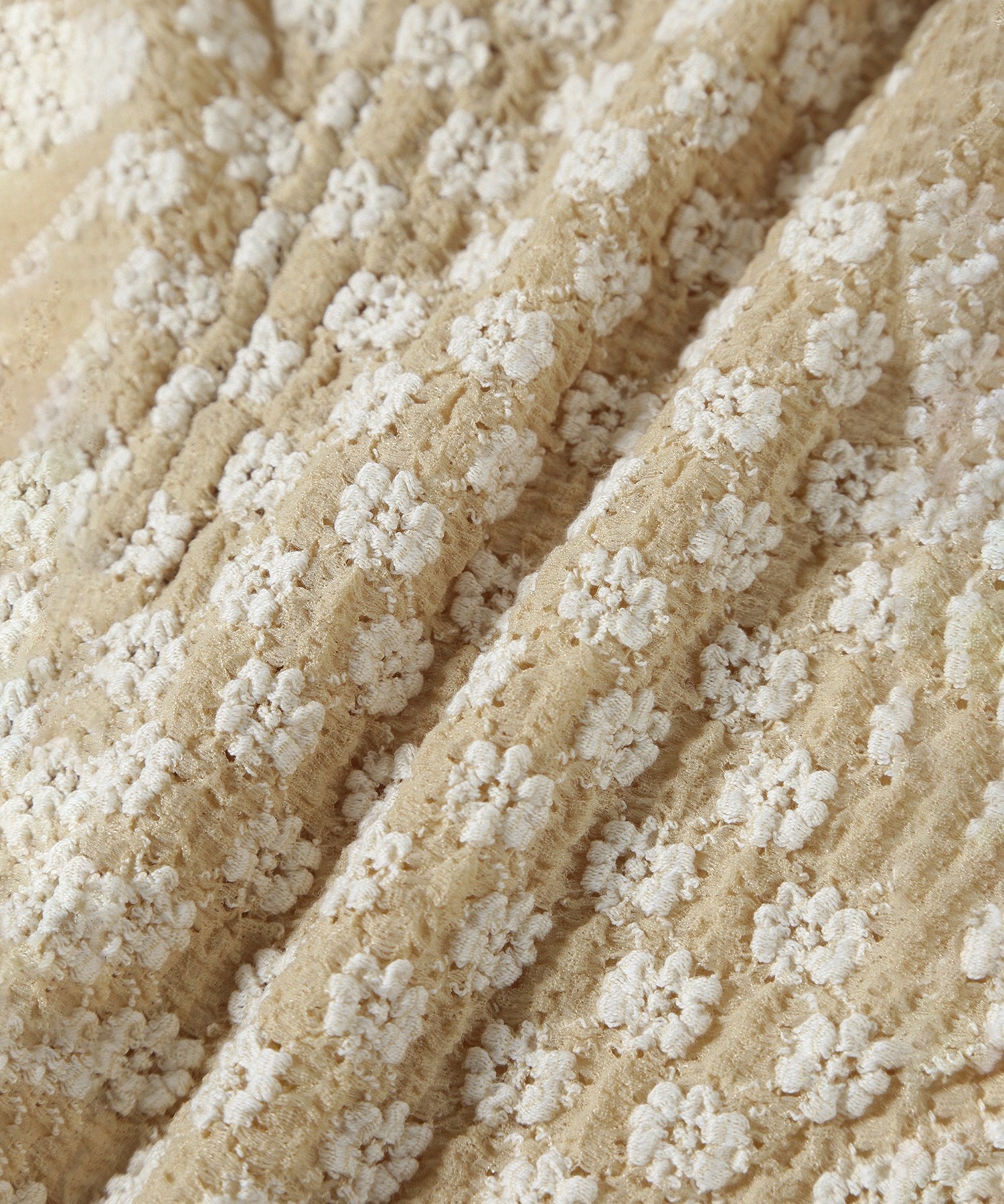 CREOLME/シャーリングフラワートップス