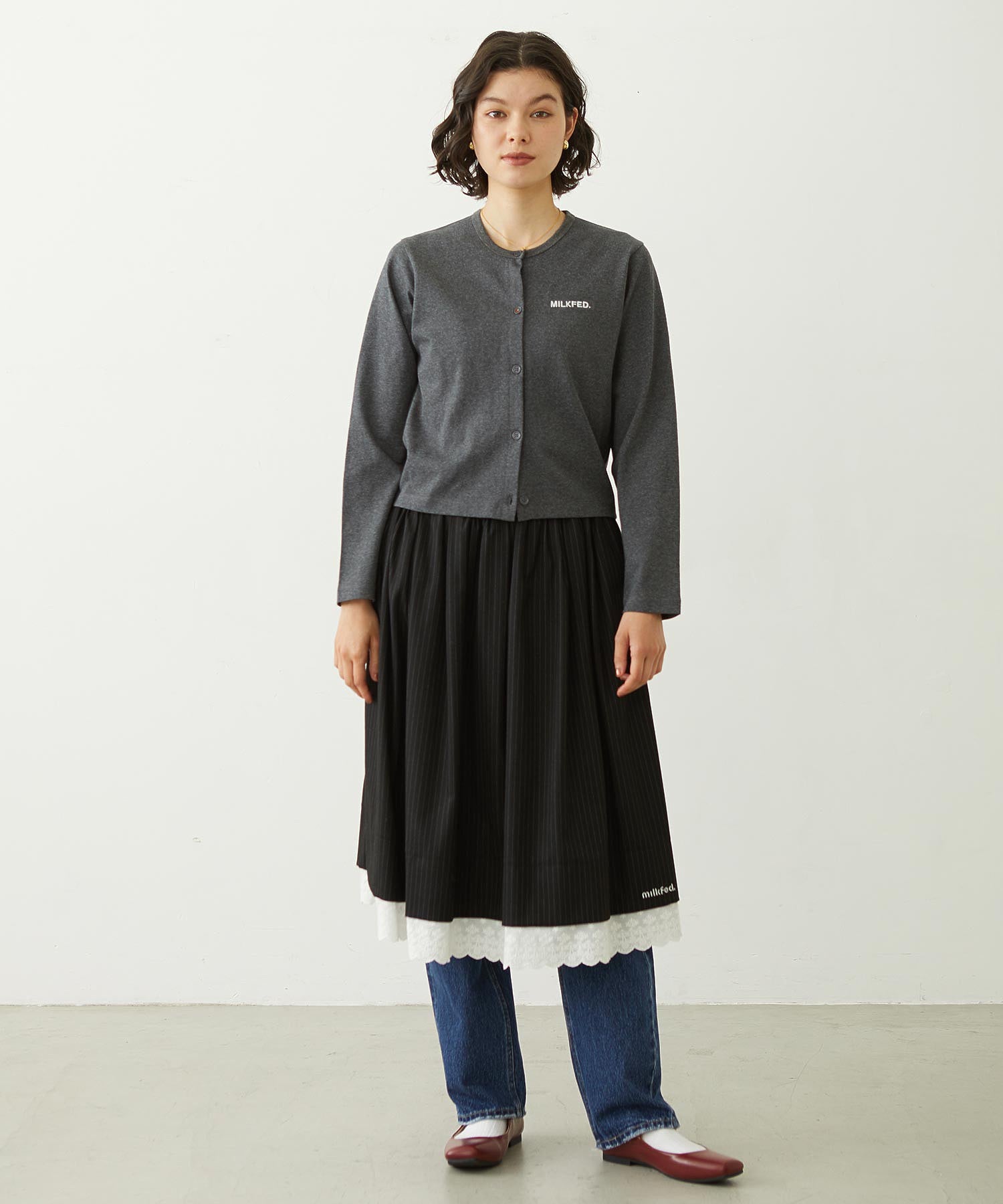 CHERRY ELBOW CARDIGAN