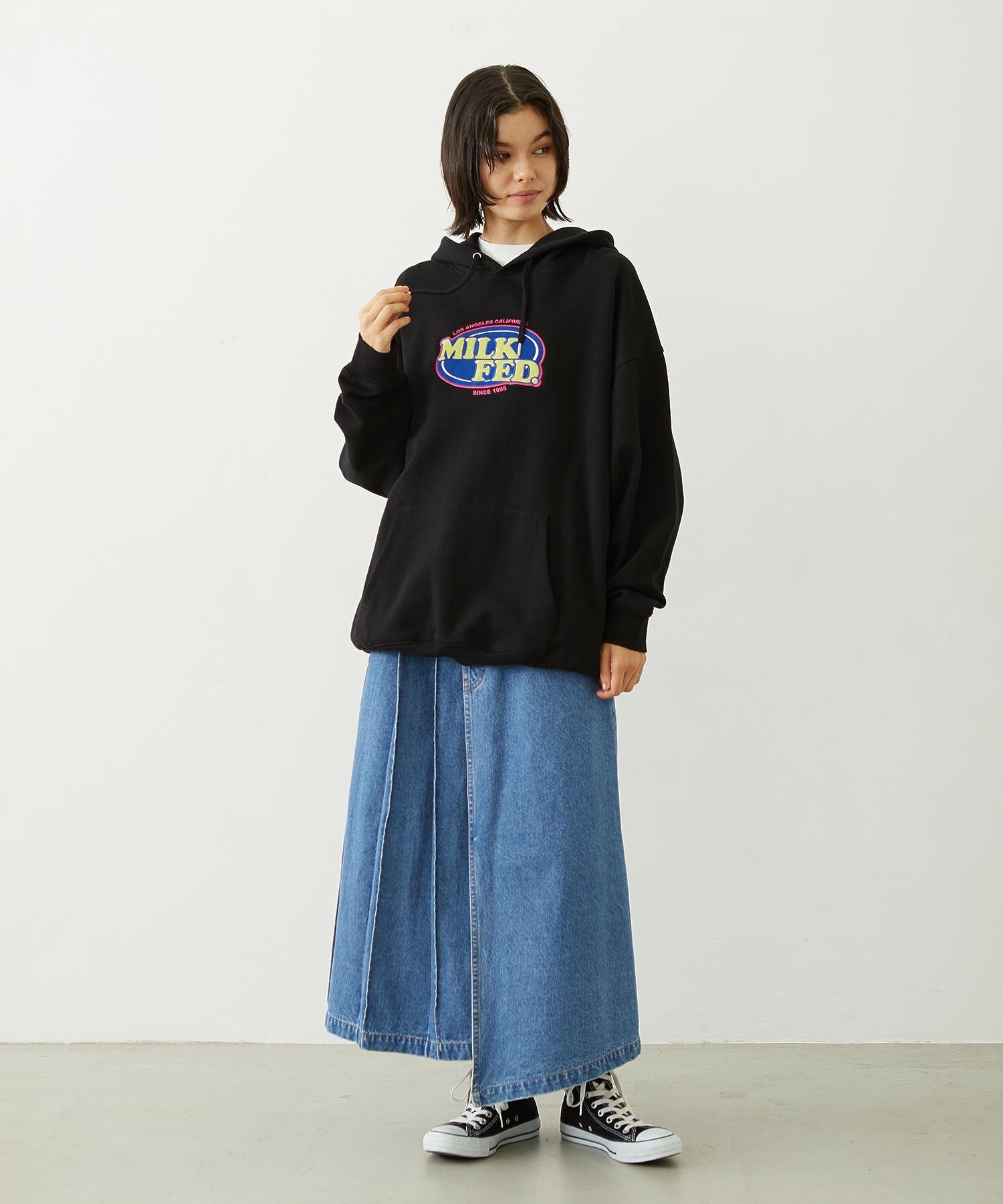 ASYMMETRICAL LONG SKIRT