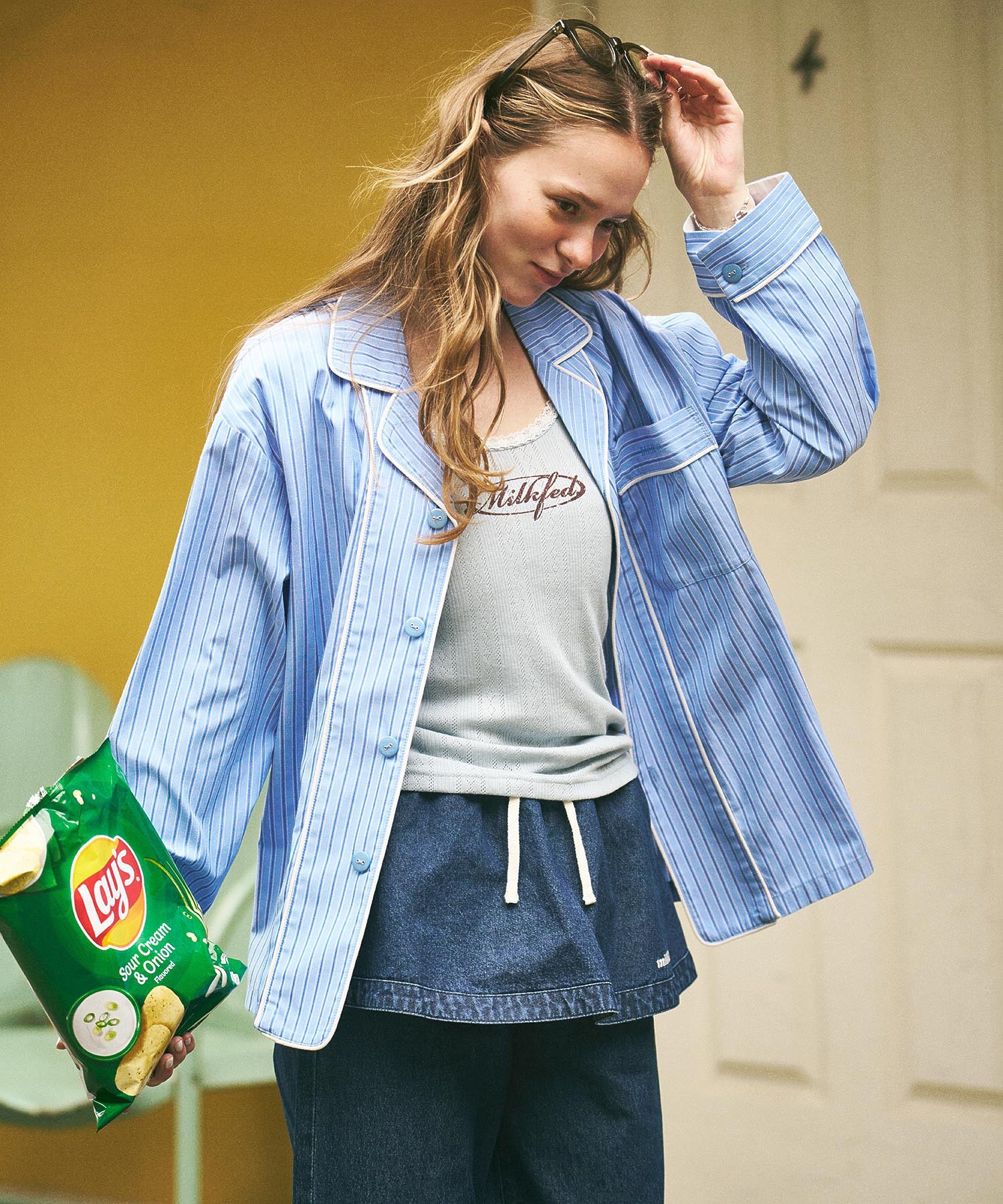 OVAL LOGO LACE CAMISOLE