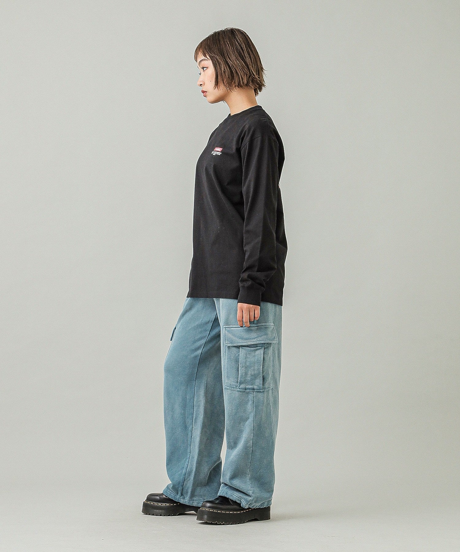 LOOSE FIT SWEAT CARGO PANTS