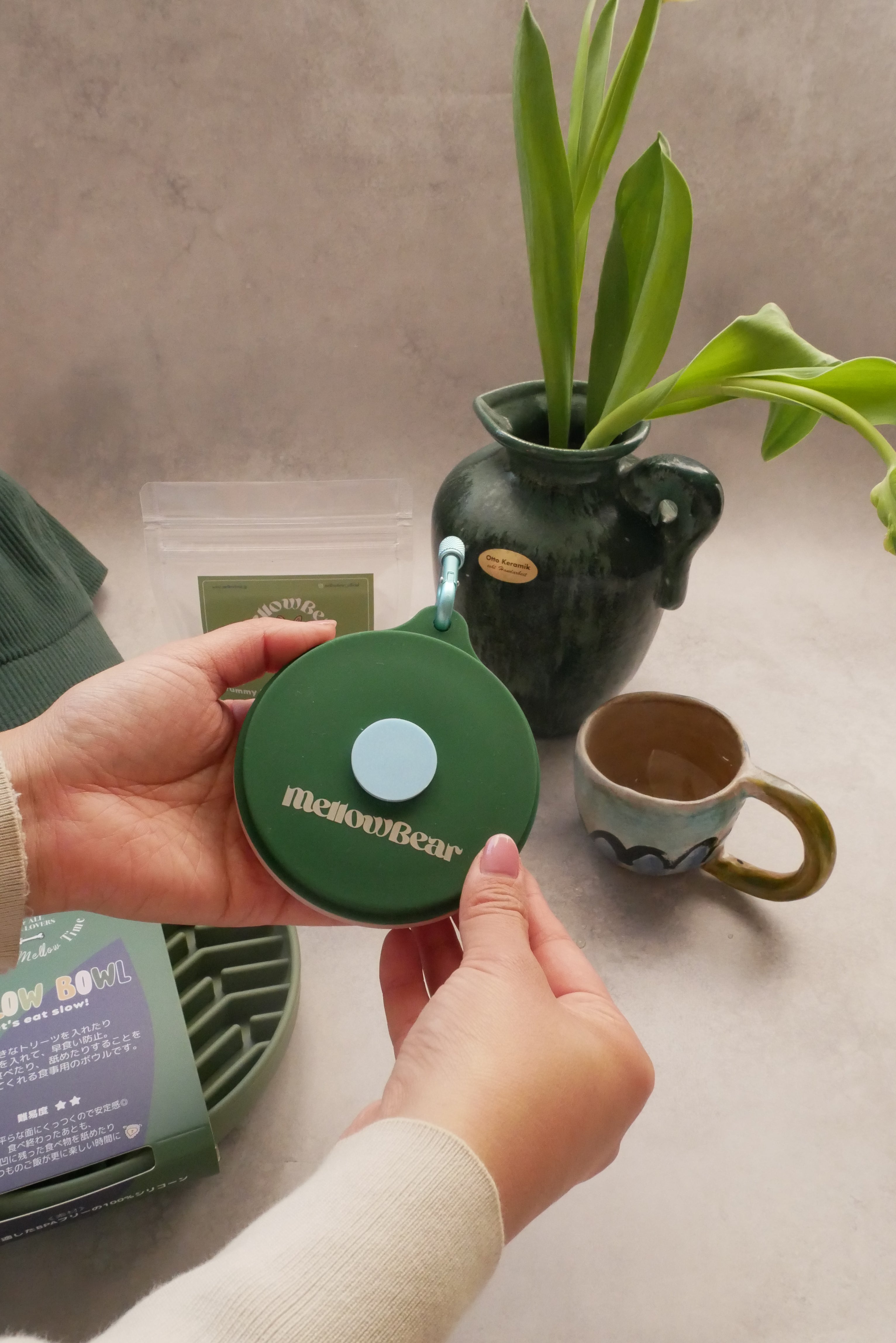 【mellowbear】蓋付きお水飲みボウル / mizu bowl
