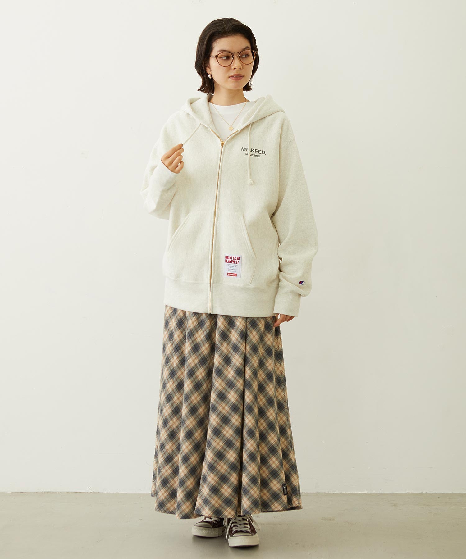 MILKFED. × CHAMPION SWEAT ZIP HOODIE