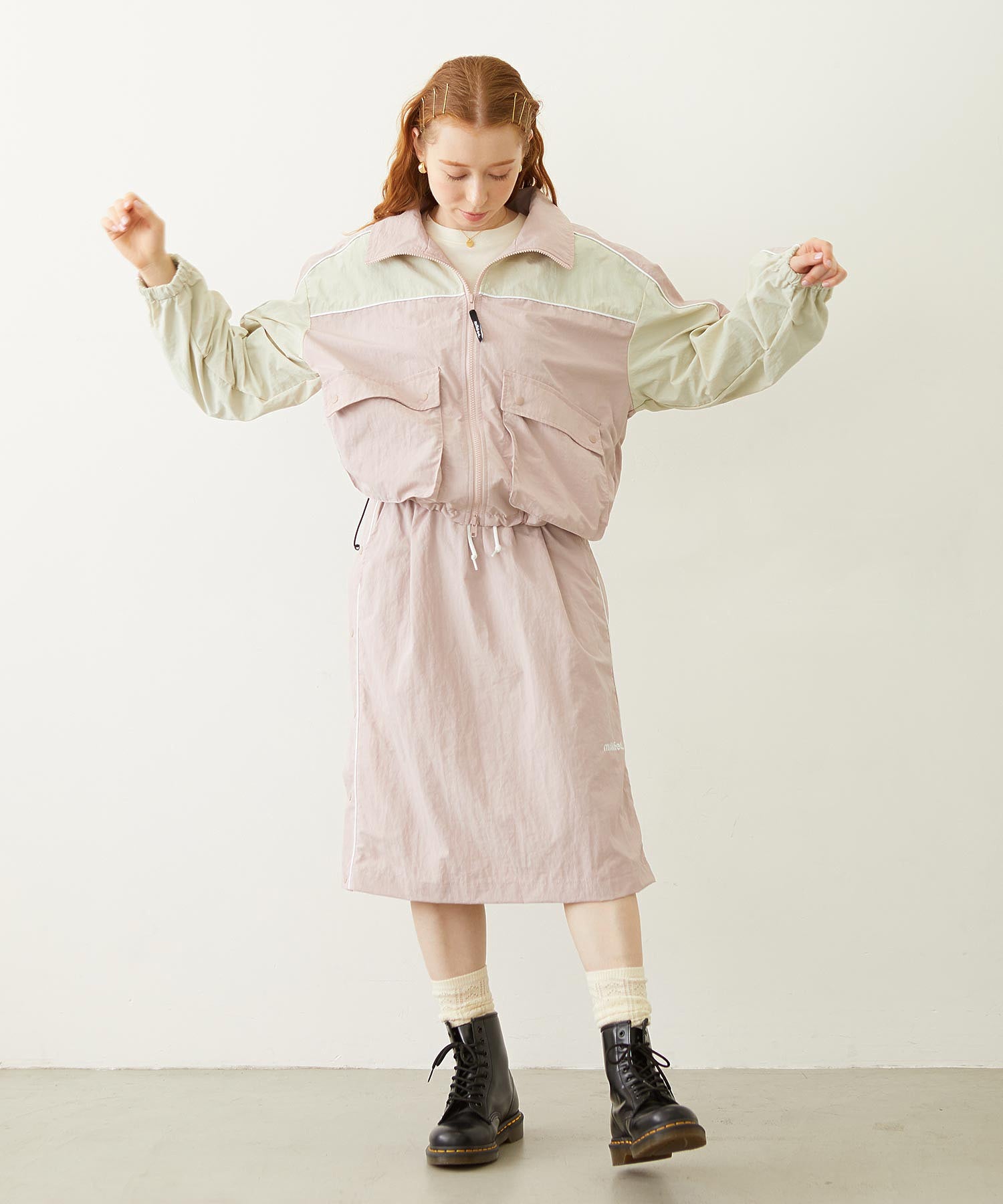 CUTOUT LOGO TRACK JACKET