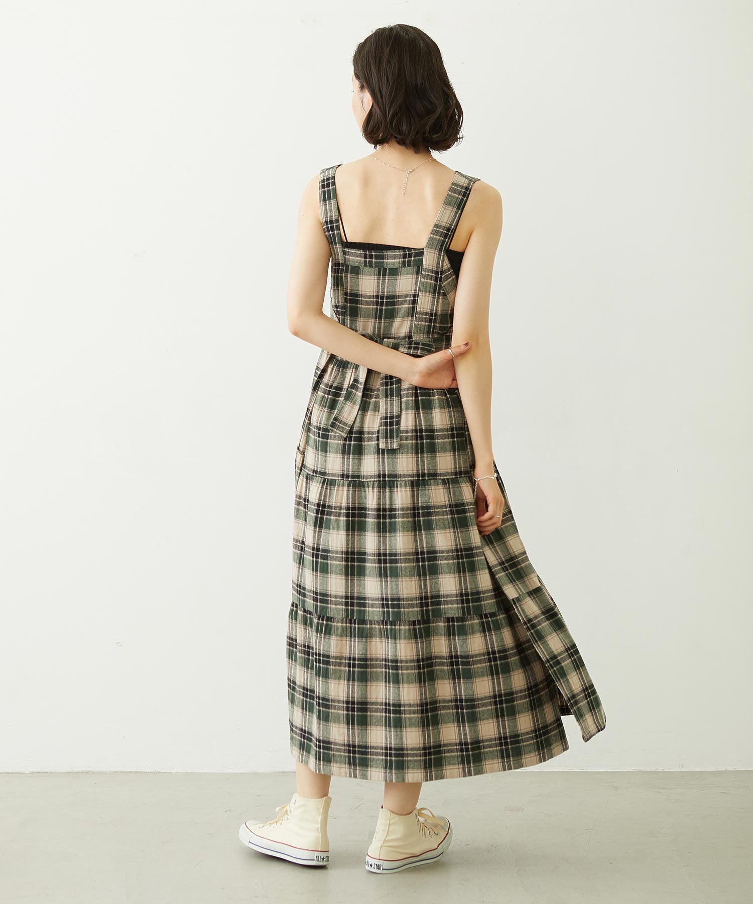 APRON TIERED DRESS