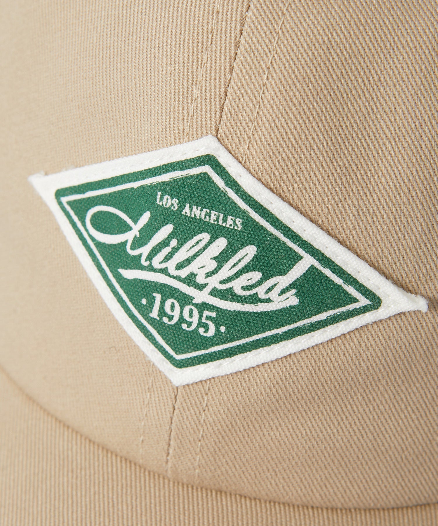LABEL TWILL CAP