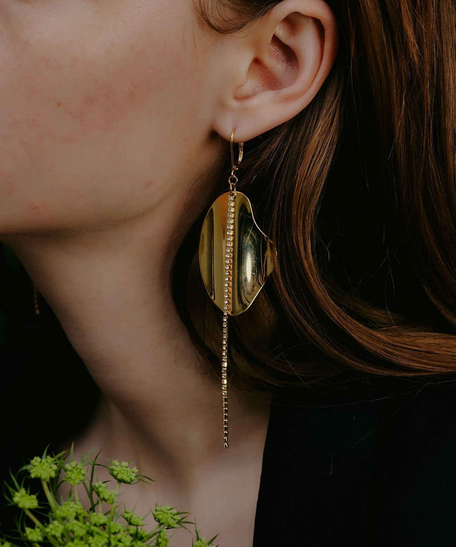 loni/LEAF BIJOU ASYMMETRY PIERCE