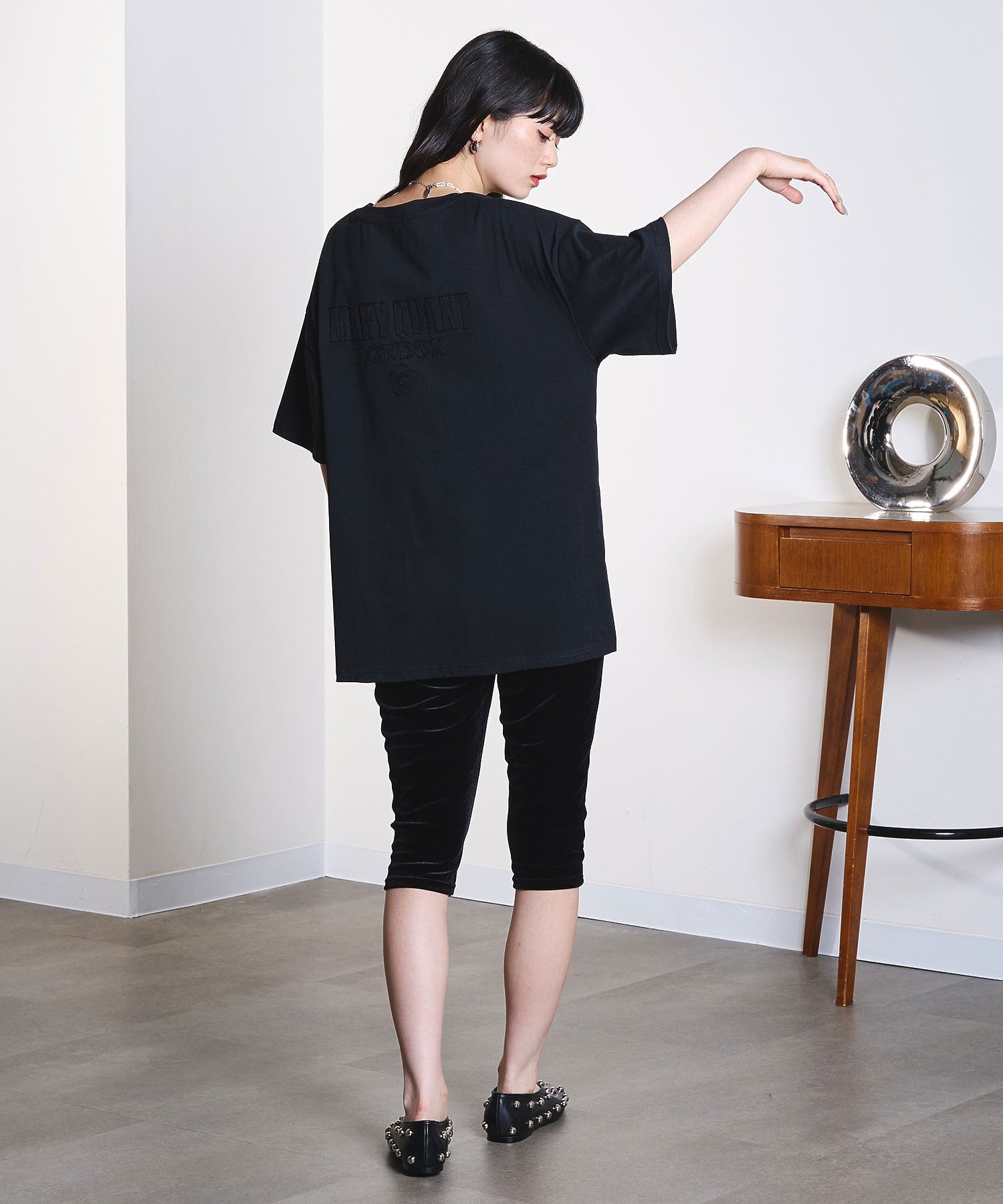model:163cm 着用サイズ:L