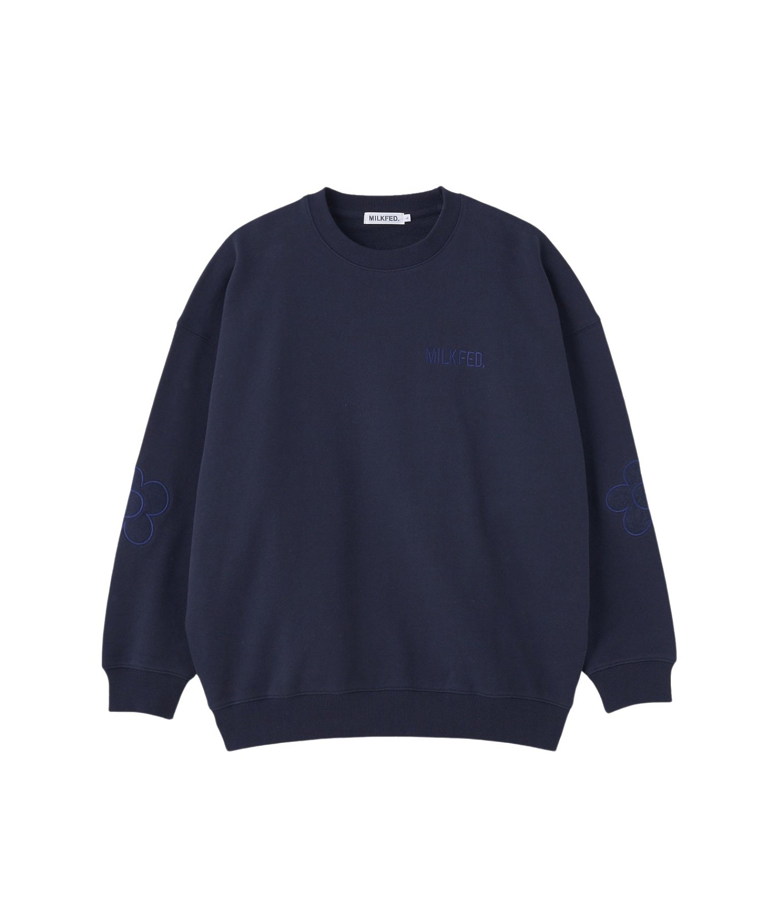 FLOWER ELBOW PATCH SWEAT TOP