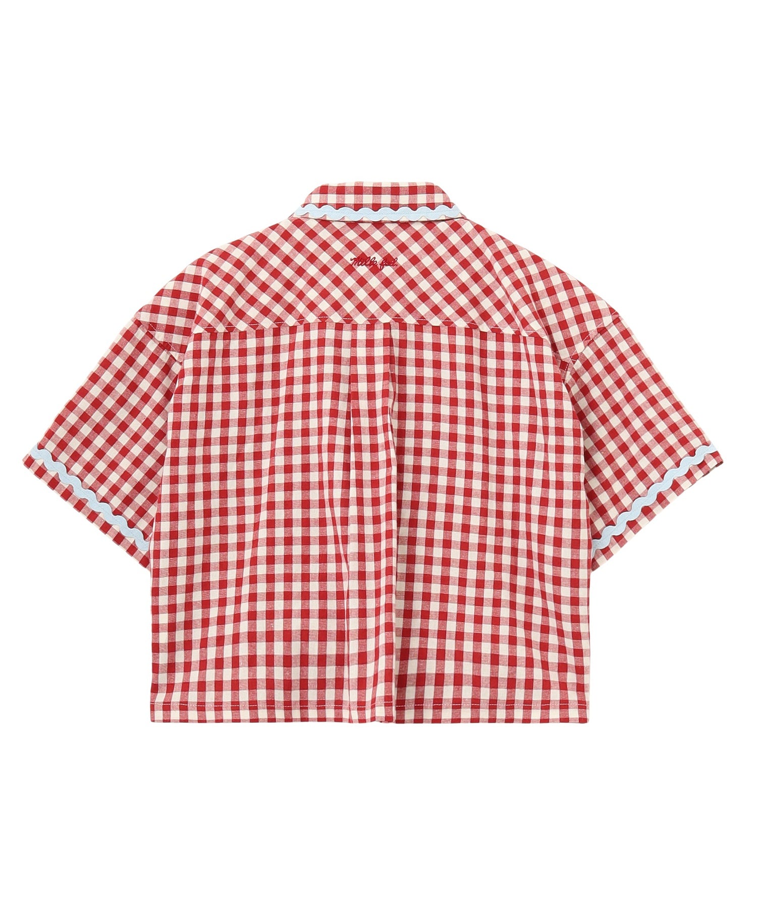 TRIMMED GINGHAM CHECK SHIRT