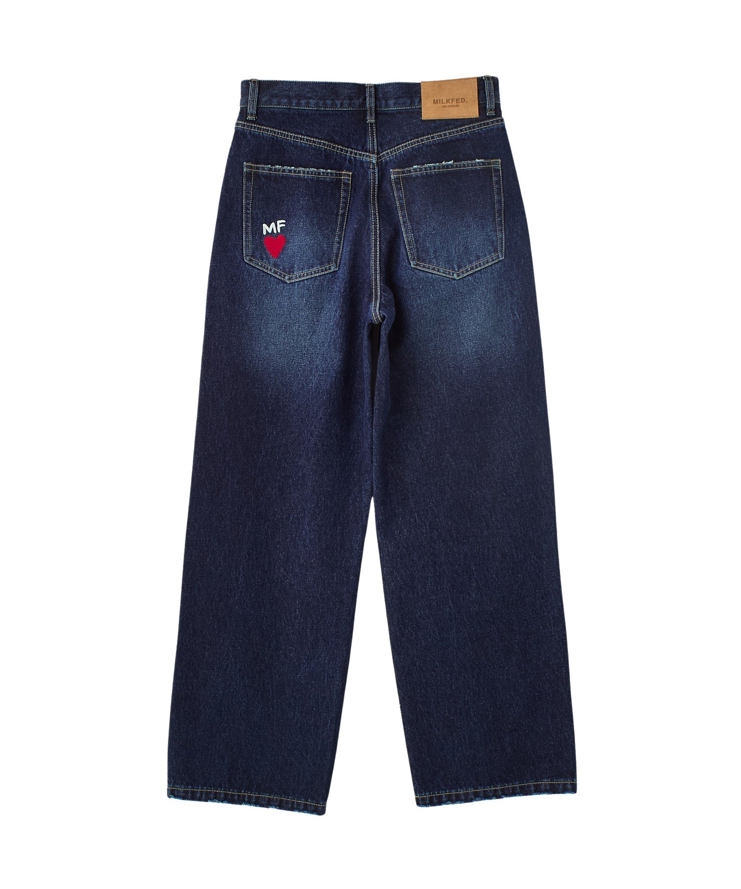 DOODLE EMBROIDERED DENIM PANTS