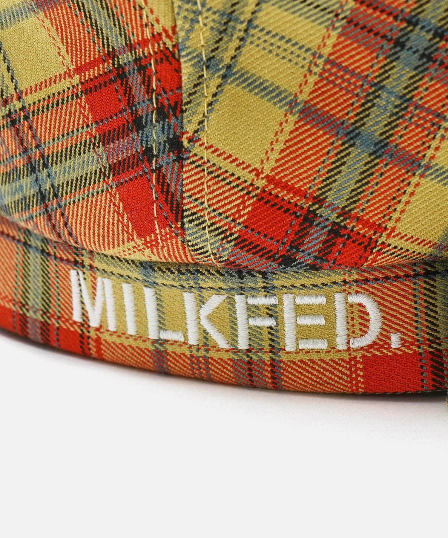 LOGO PLAID BERET