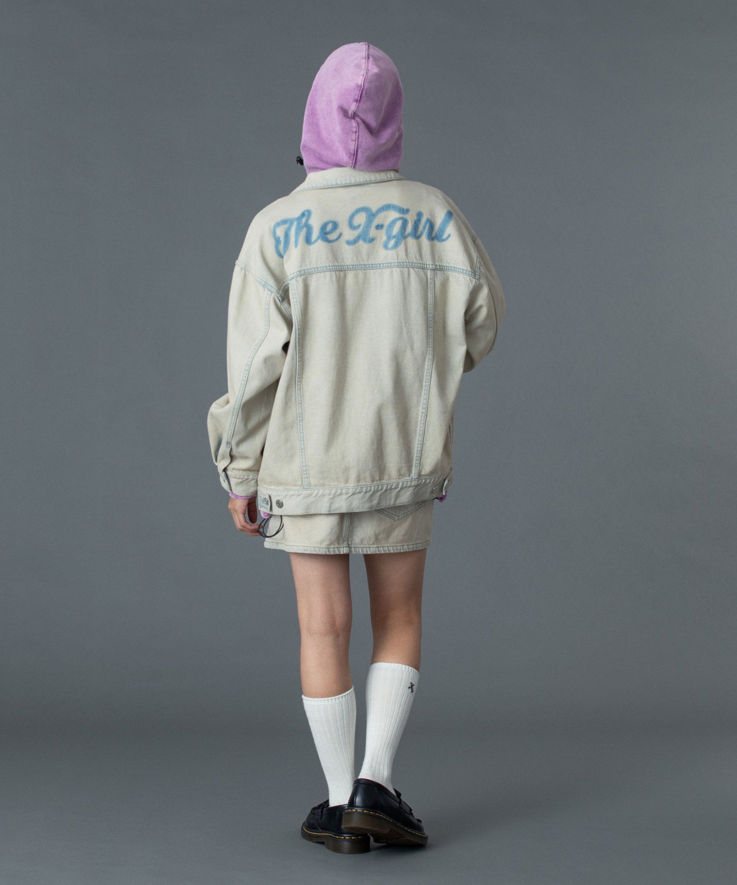 CURSIVE LOGO DENIM JACKET