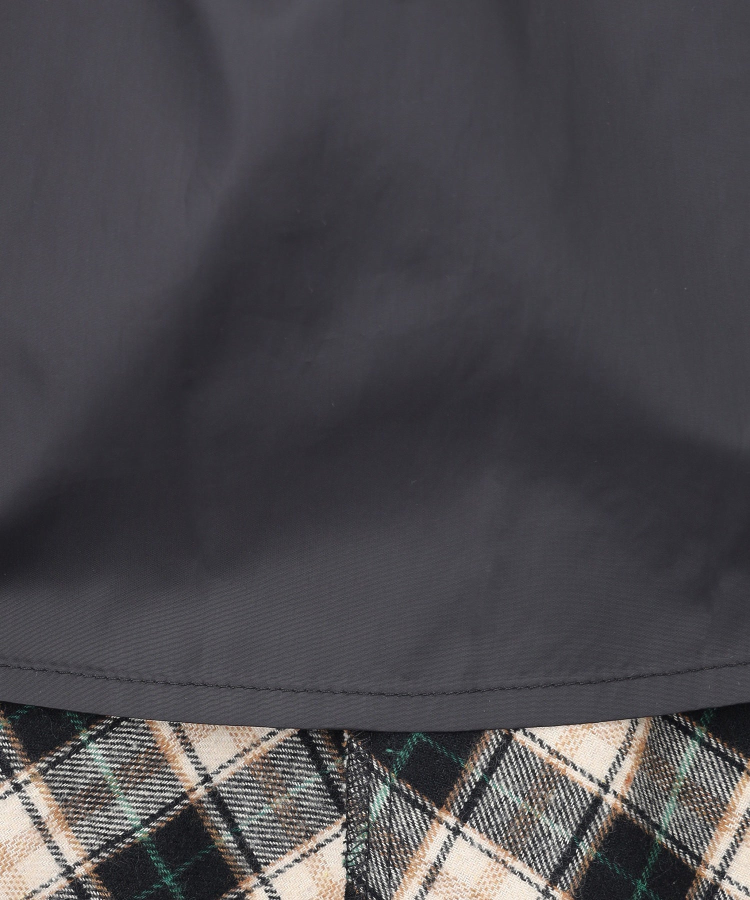 FLARE PLAID SKIRT