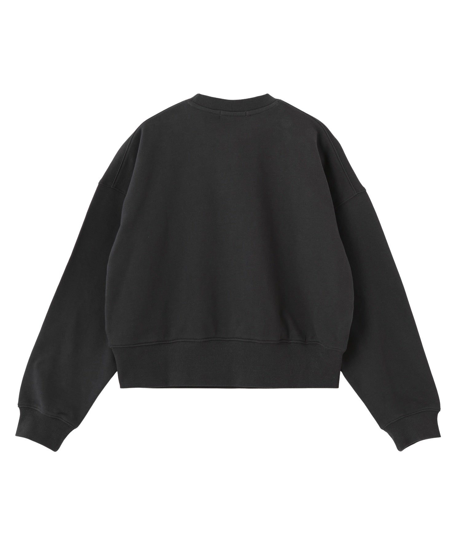 STITCHED HEART LOGO SHORT CREW SWEAT