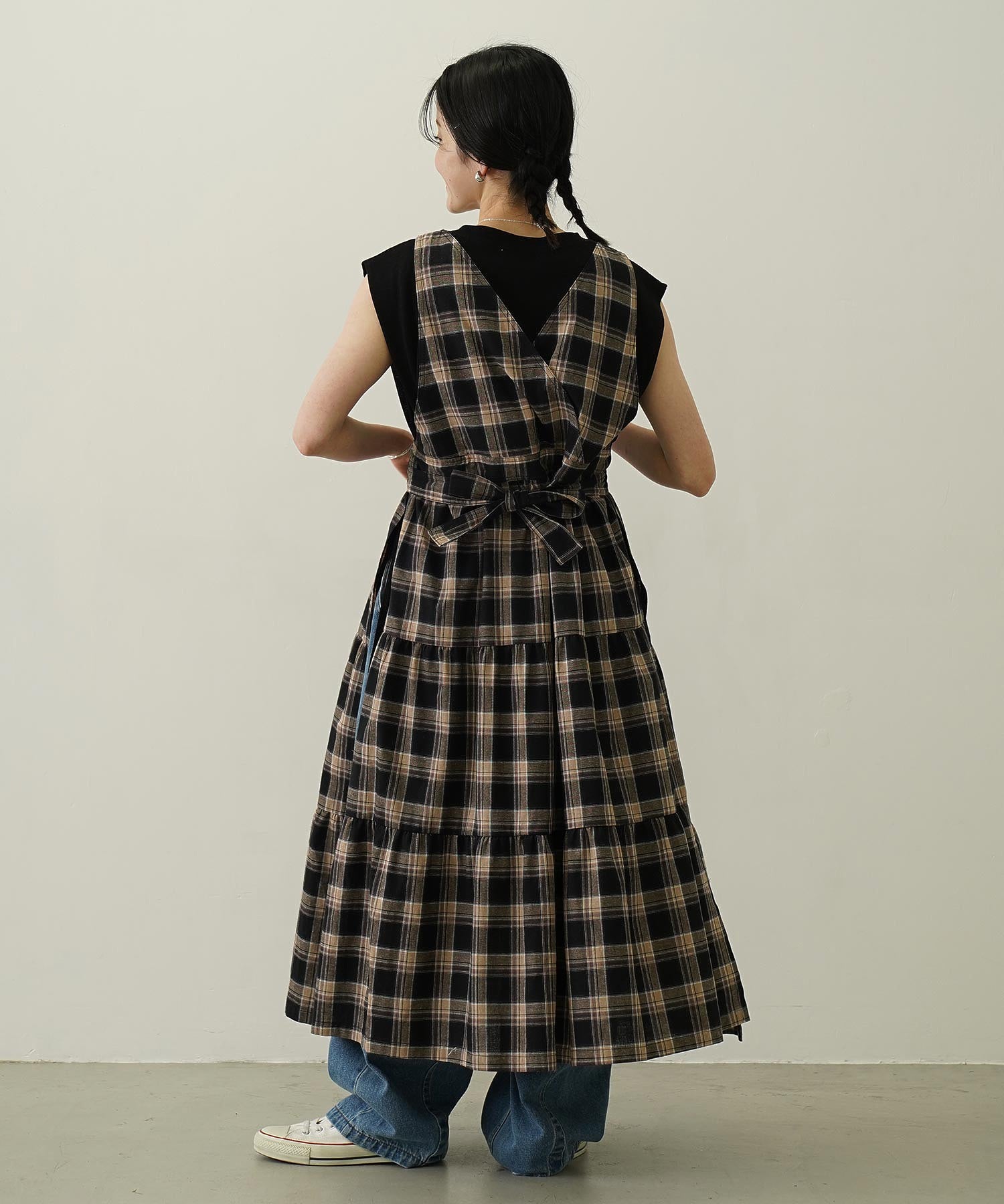APRON TIERED DRESS