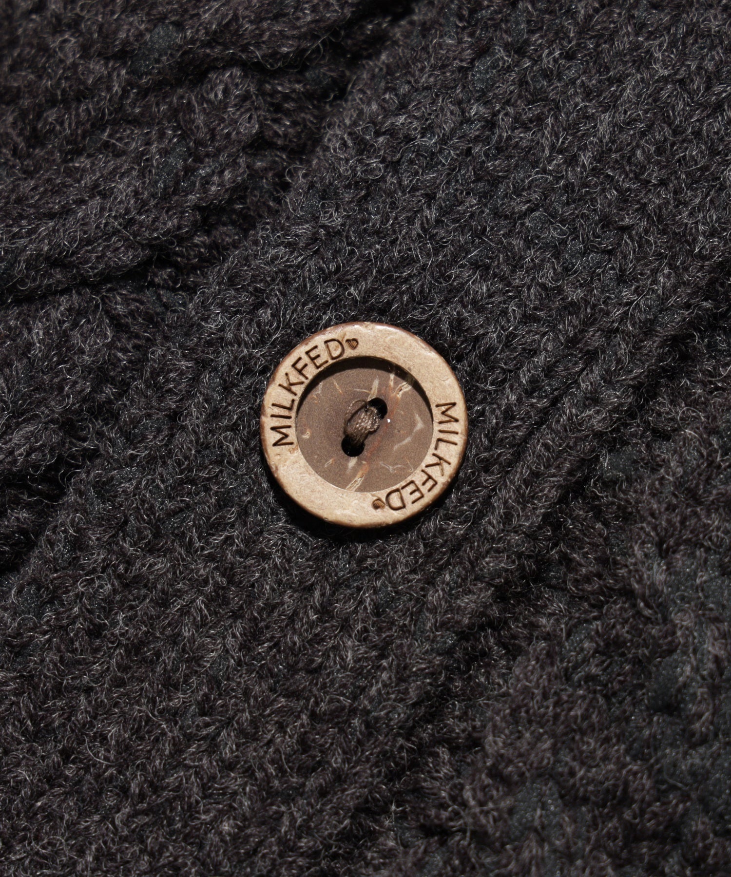 HEART ELBOW CABLE KNIT CARDIGAN