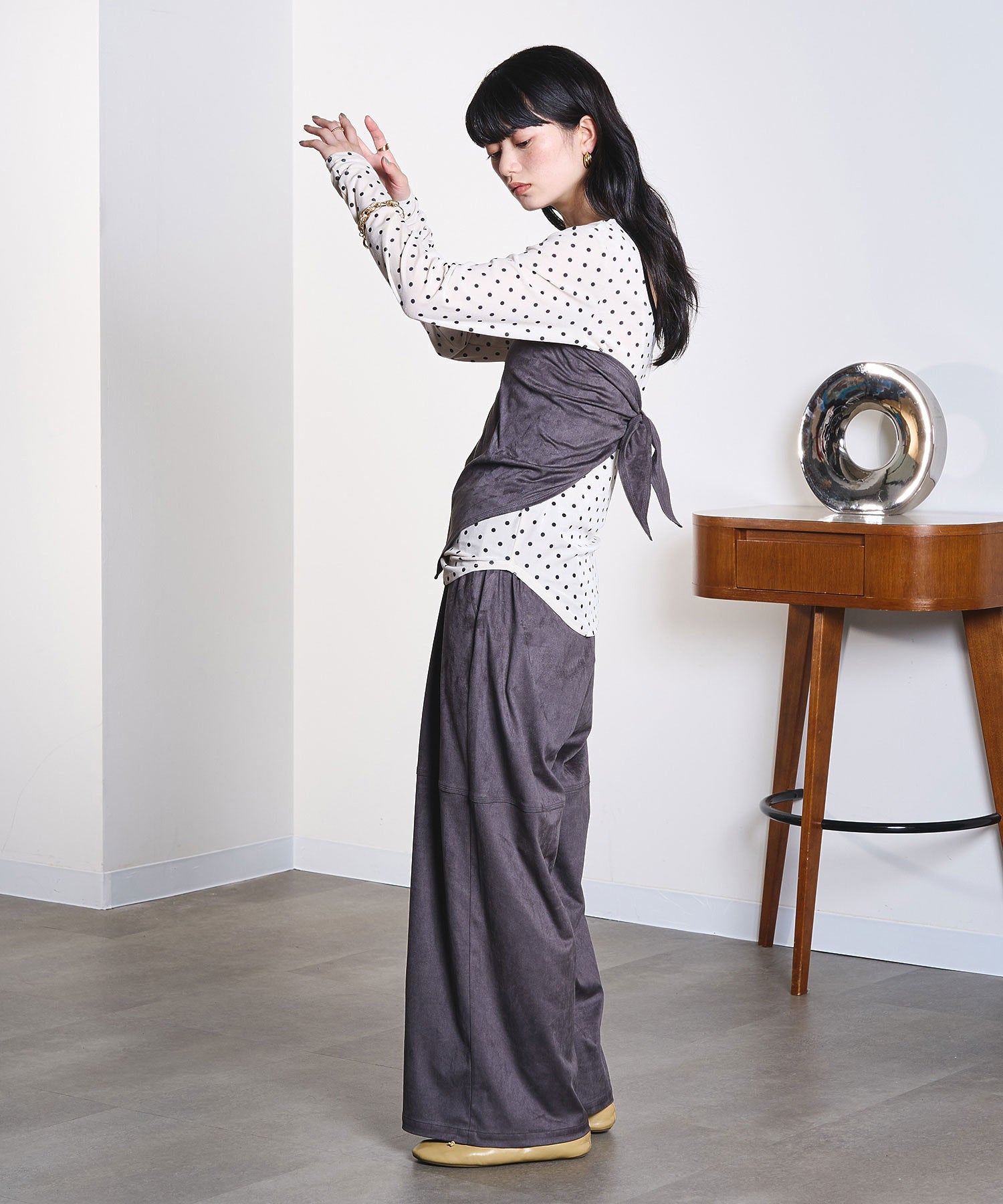 model:163cm 着用サイズ:S