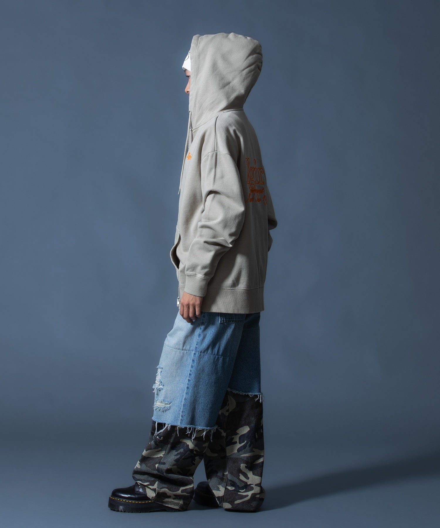 FADED CAMO LAYERED PANTS