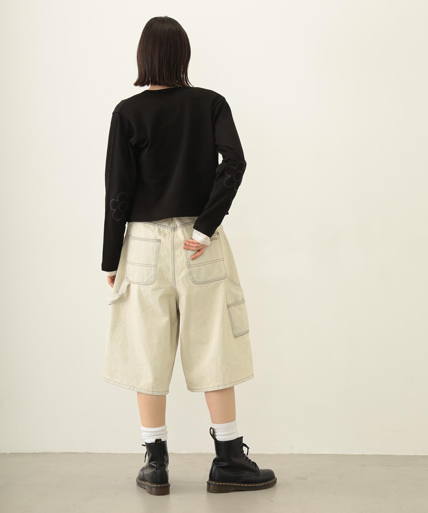 FLOWER ELBOW CARDIGAN