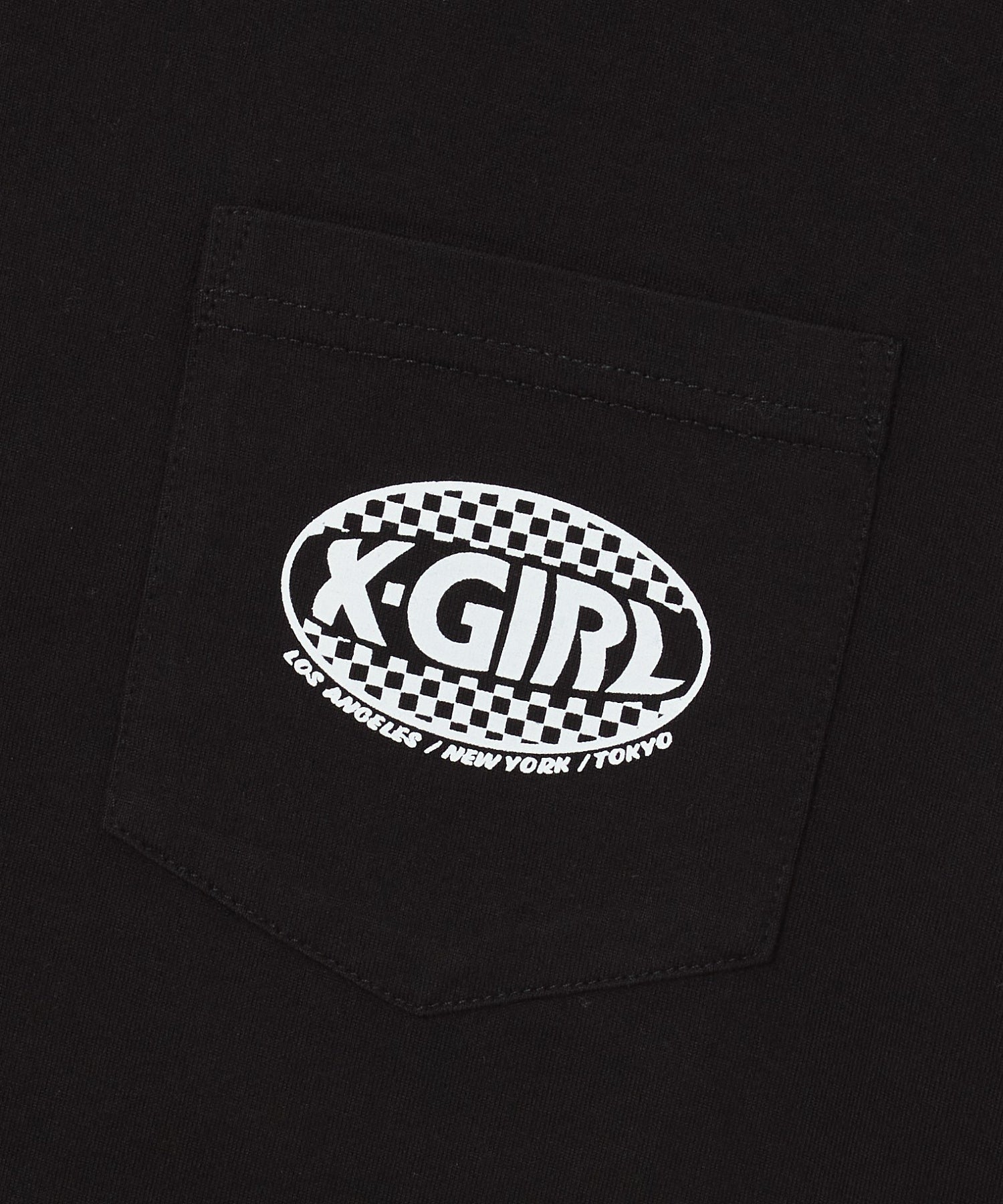 CHECKER OVAL LOGO POCKET S/S TEE