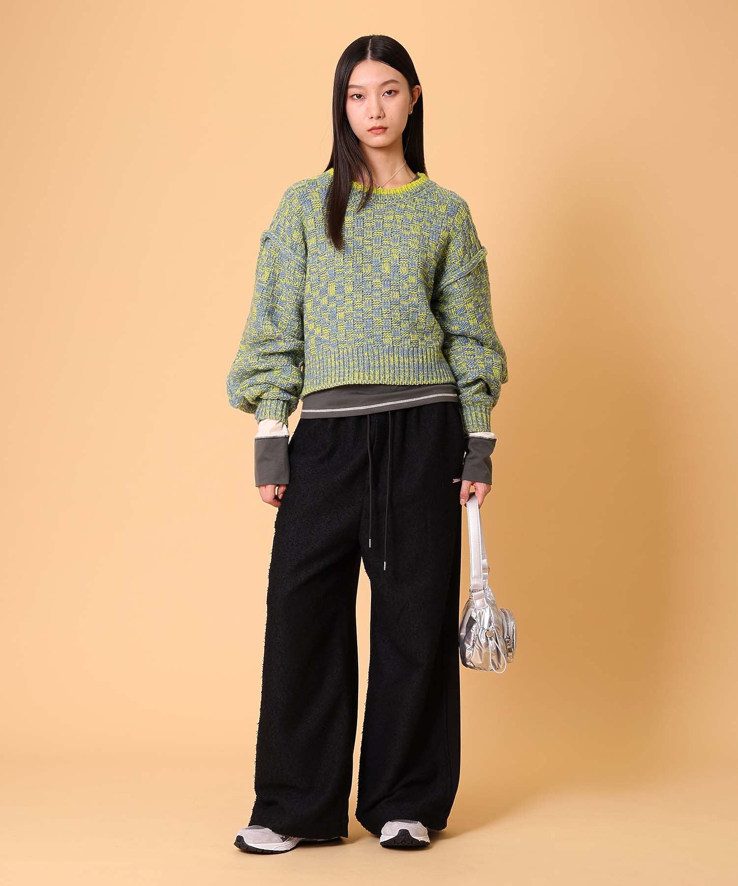 ミックスニットプルオーバー