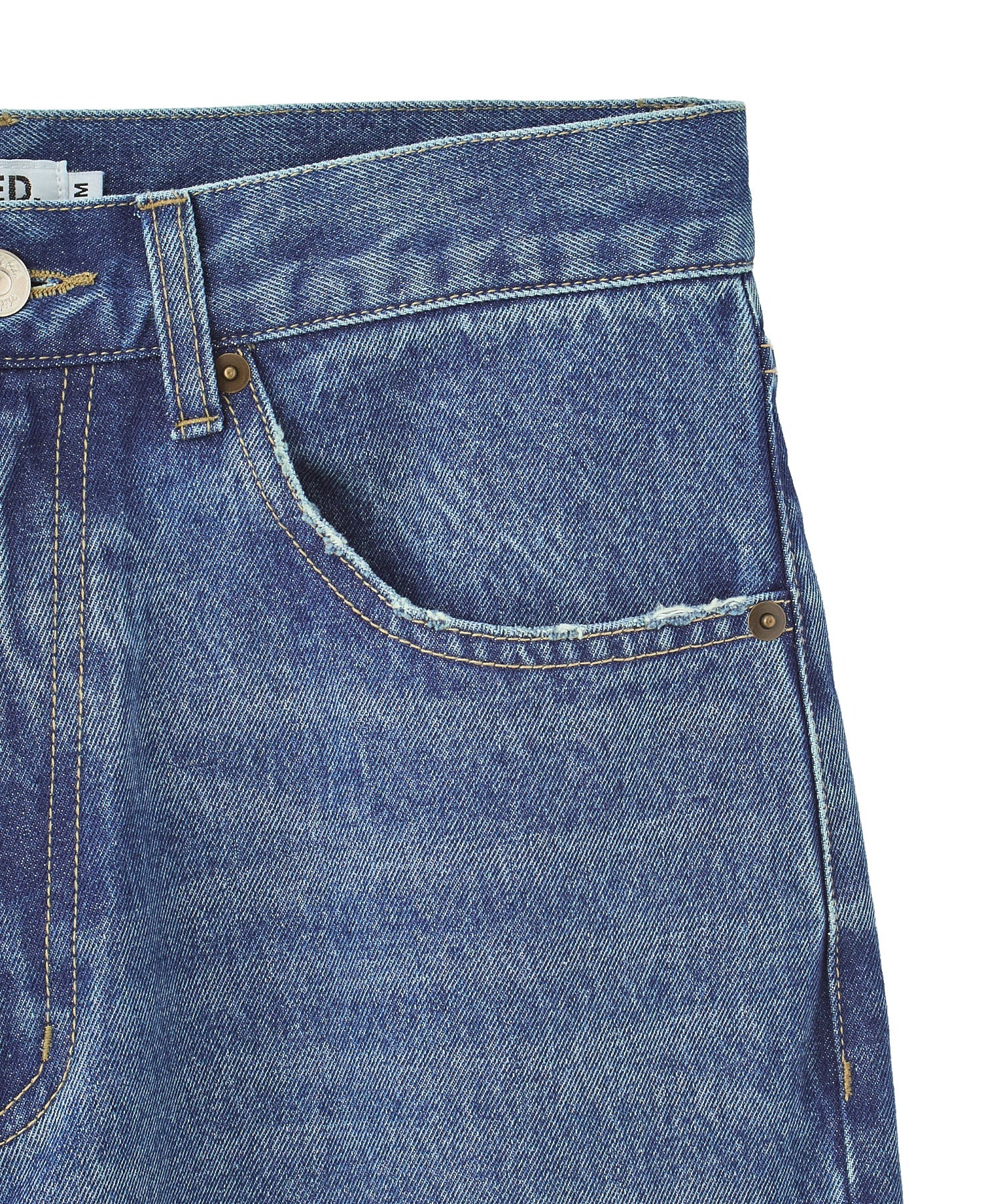 DOODLE EMBROIDERED DENIM PANTS