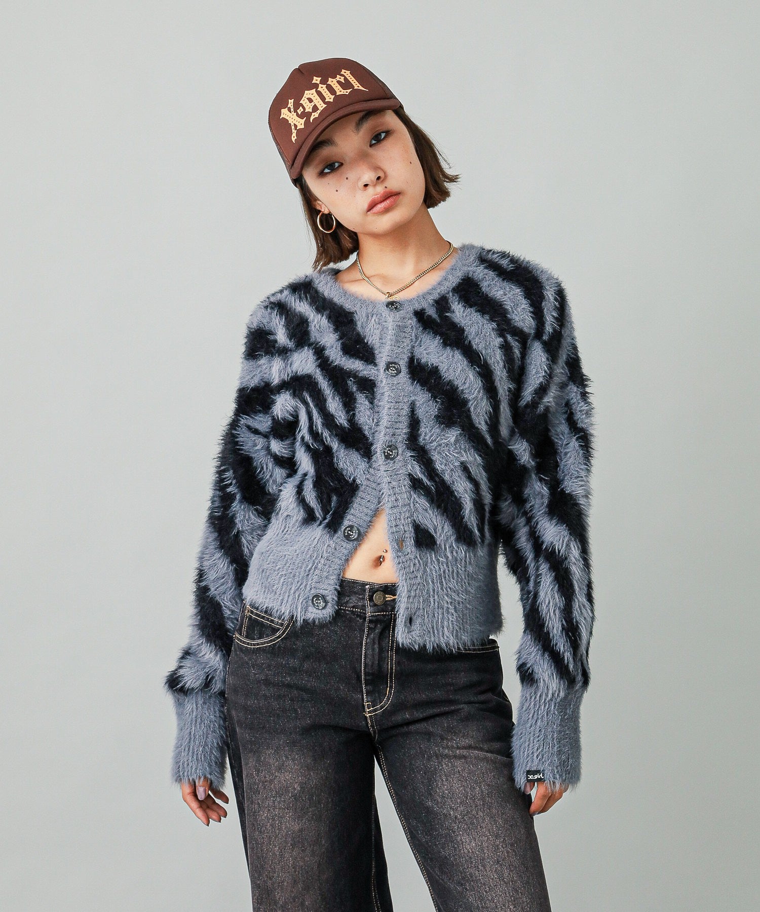 ZEBRA 2WAY KNIT CARDIGAN