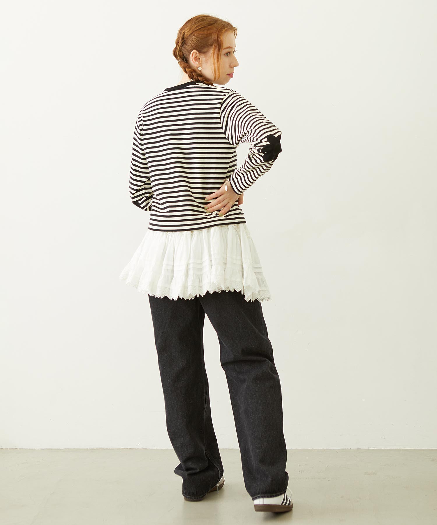 FLOWER ELBOW CARDIGAN