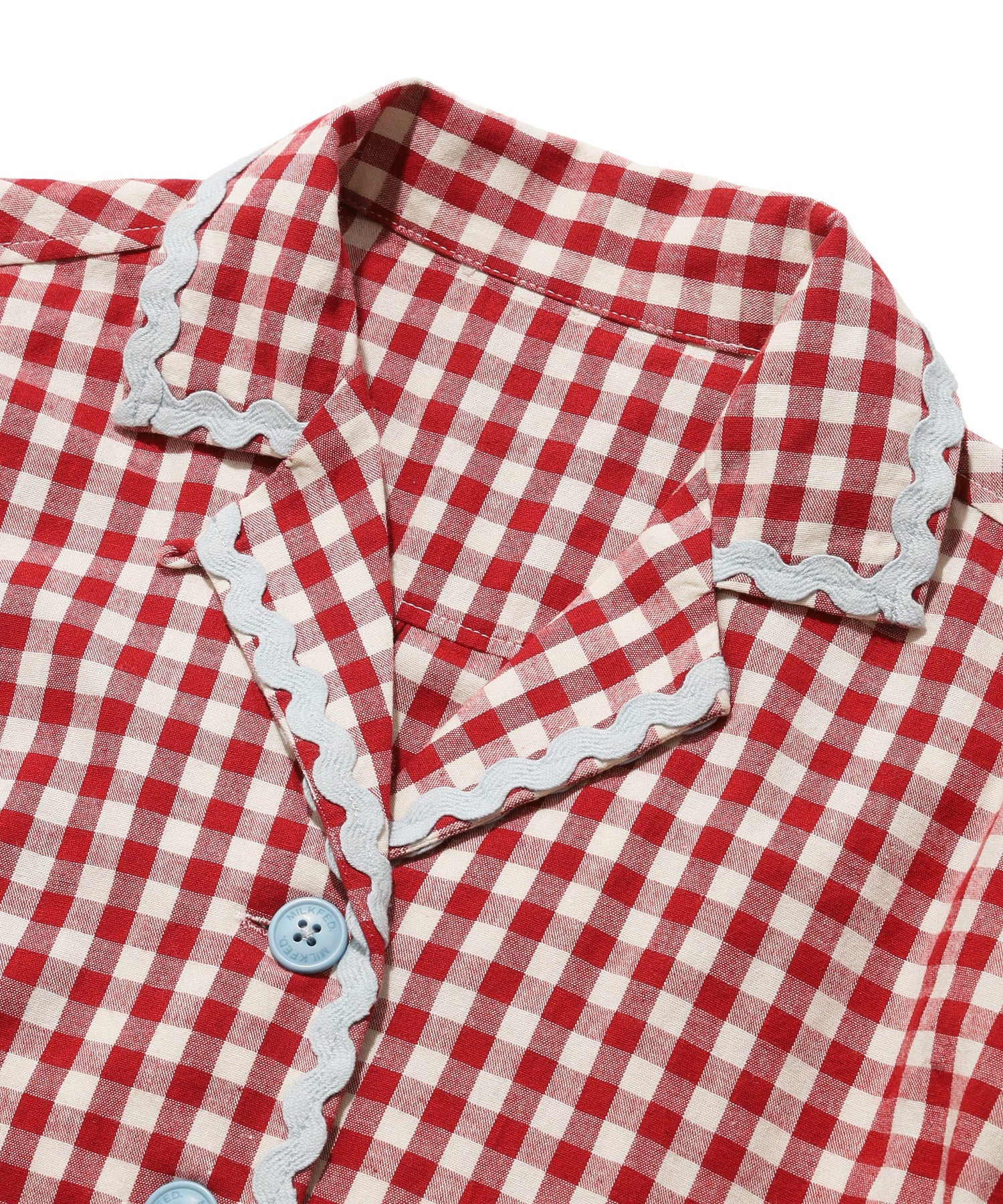 TRIMMED GINGHAM CHECK SHIRT