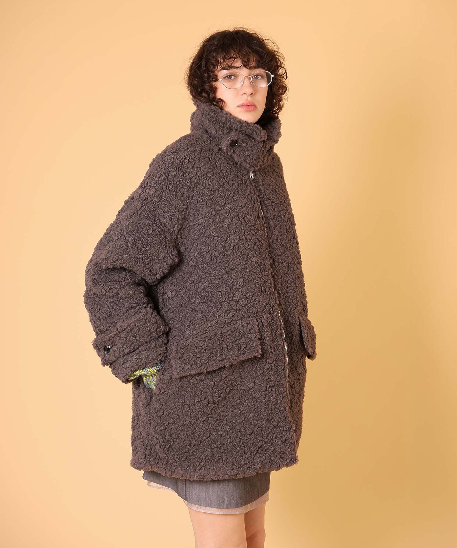 ボアハーフコート