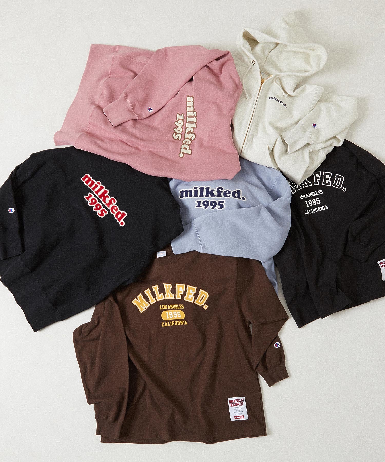 MILKFED.×CHAMPION SWEAT ZIP HOODIE