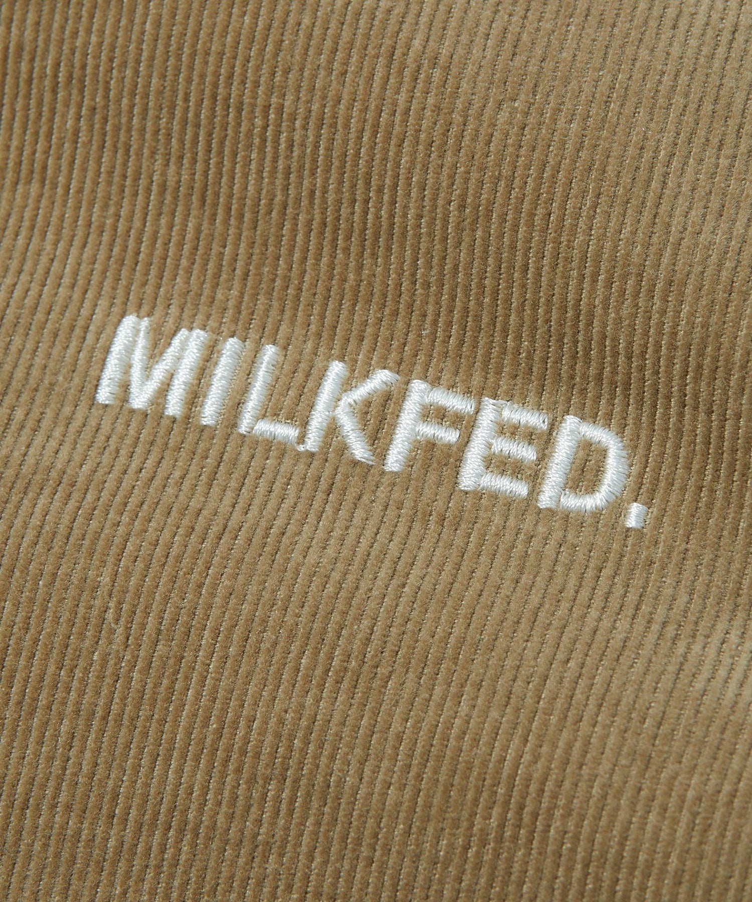 LOGO EMBROIDERED CORDUROY HOODED JACKET