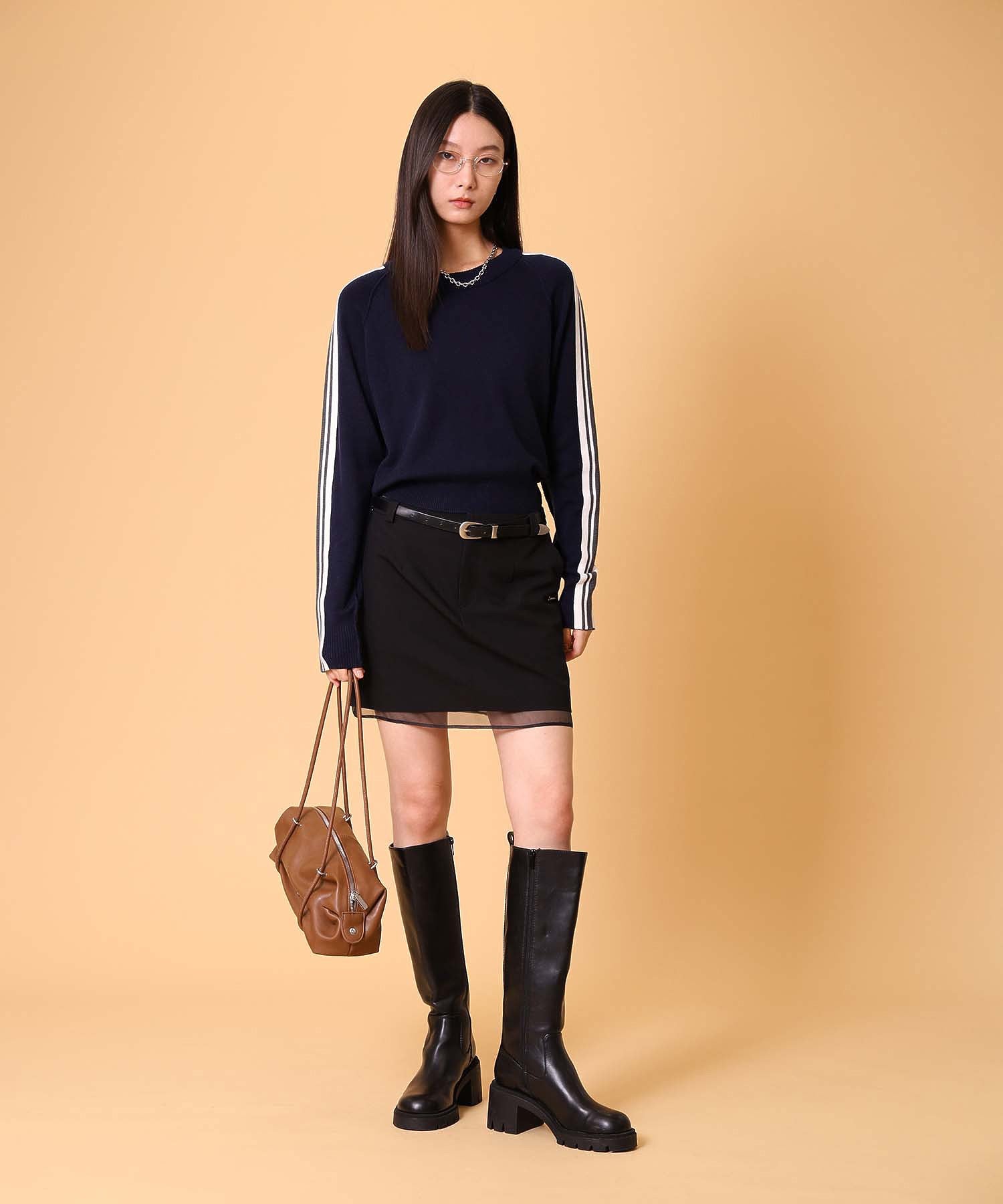 ラインニットプルオーバー