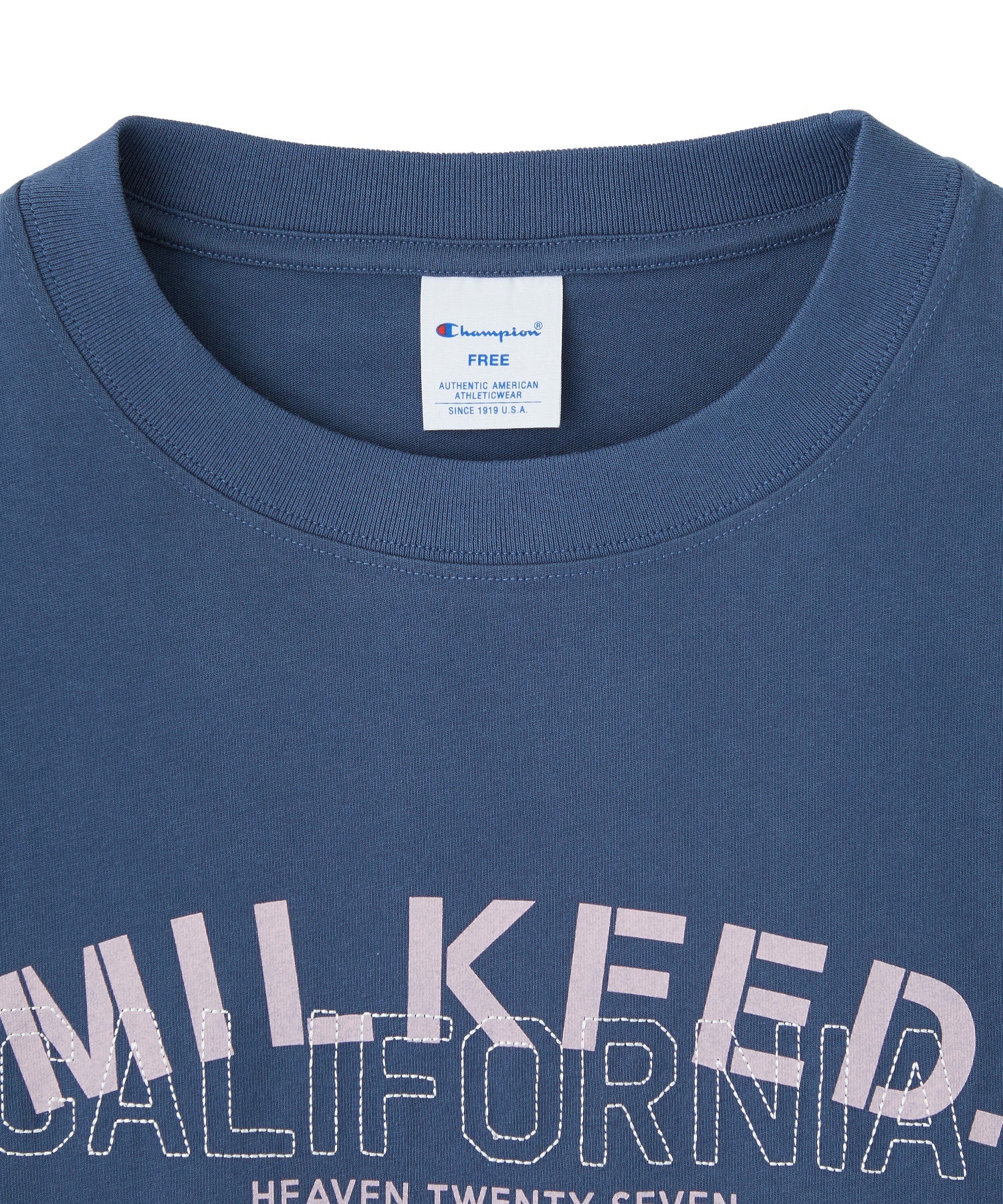 MILKFED.×CHAMPION LAYER LOGO BIG TEE