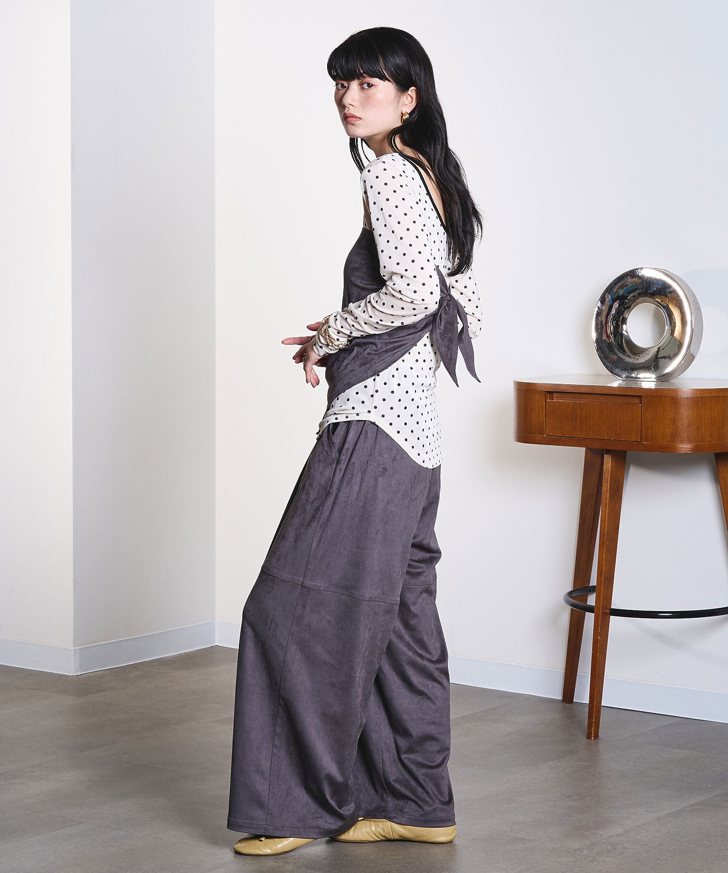 FAUX SUEDE PANTS