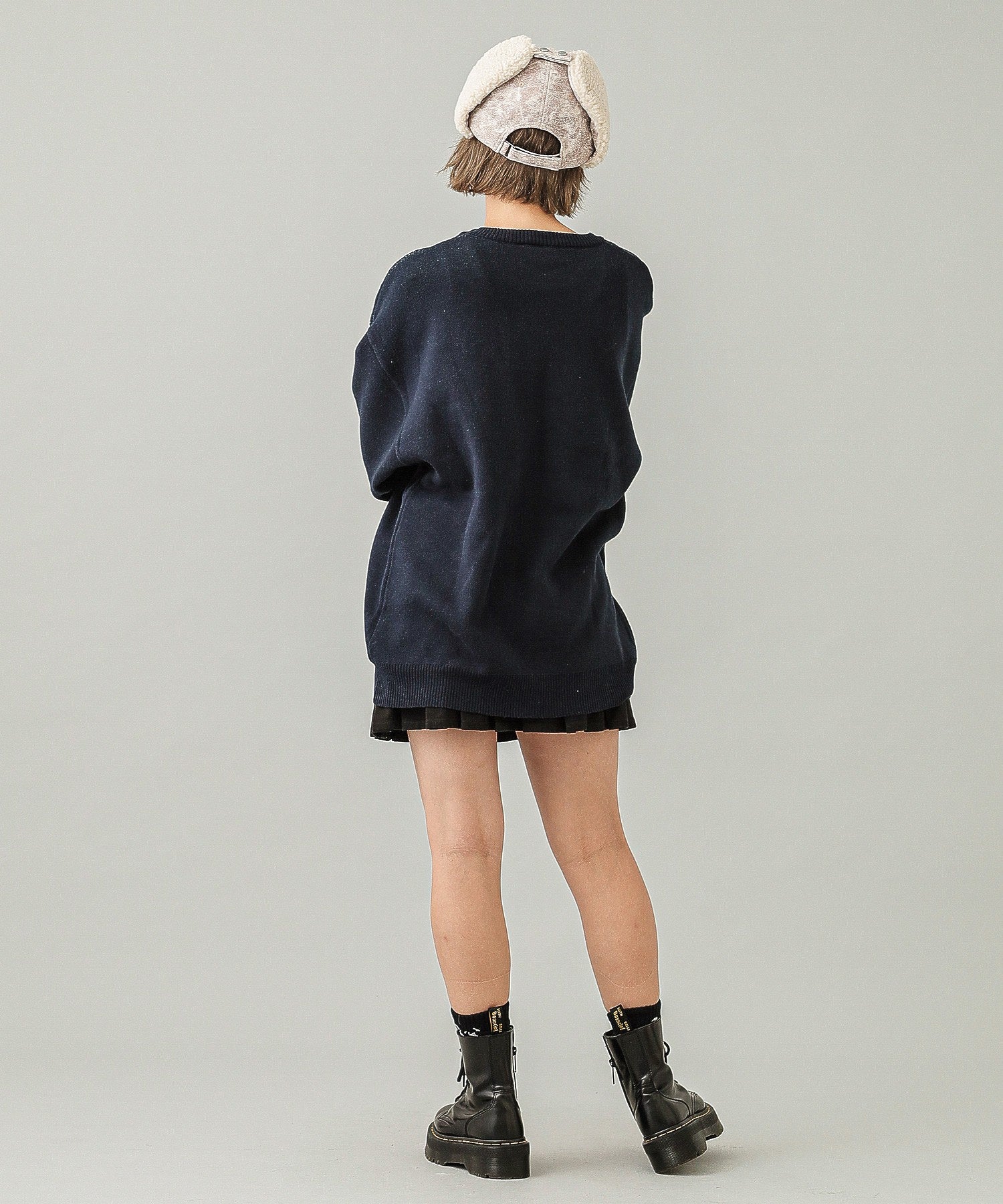 LOGO JACQUARD KNIT TOP