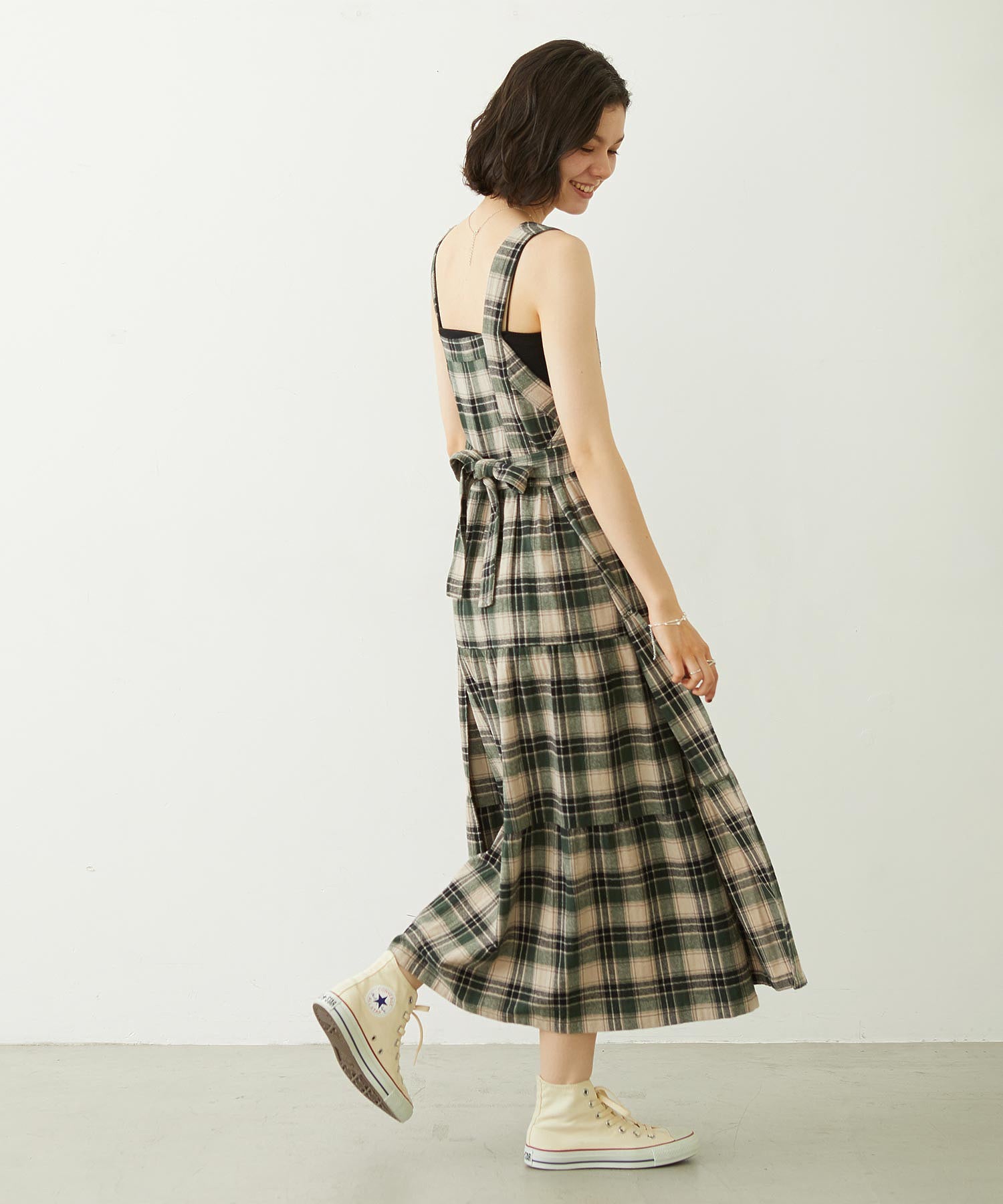 APRON TIERED DRESS