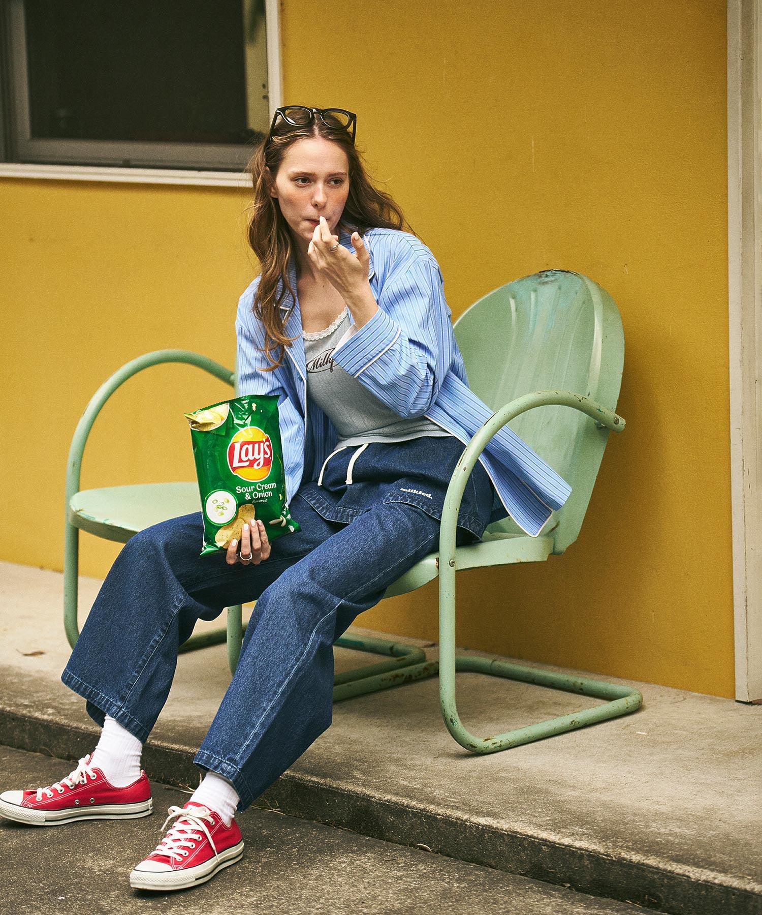 OVAL LOGO LACE CAMISOLE