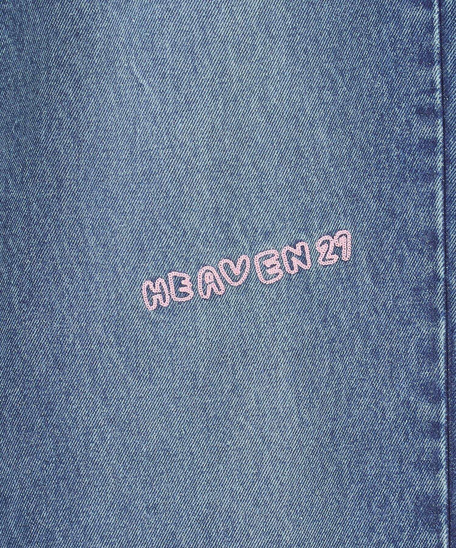 DOODLE EMBROIDERED DENIM PANTS