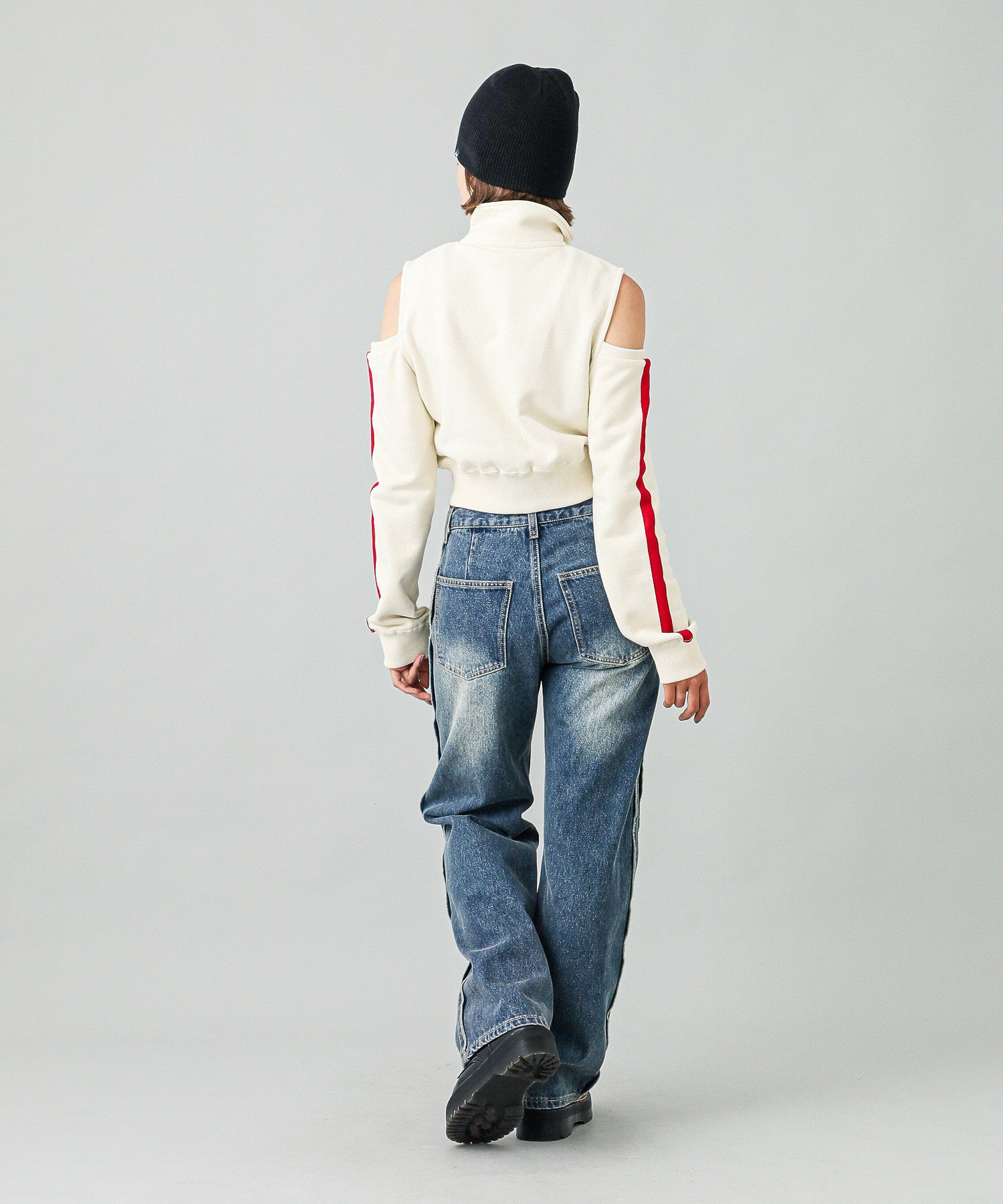 SIDE STRIPE DENIM PANTS