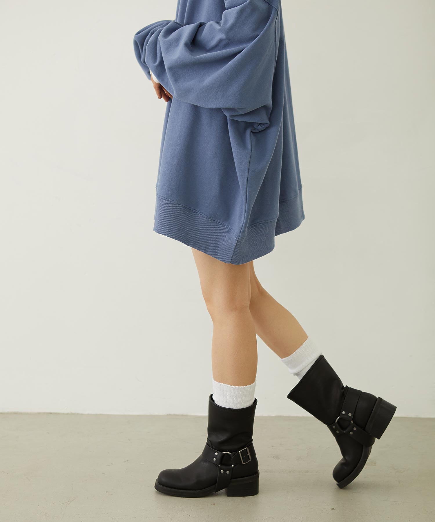 STENCIL AND BAR LOGO BIG SWEAT TOP