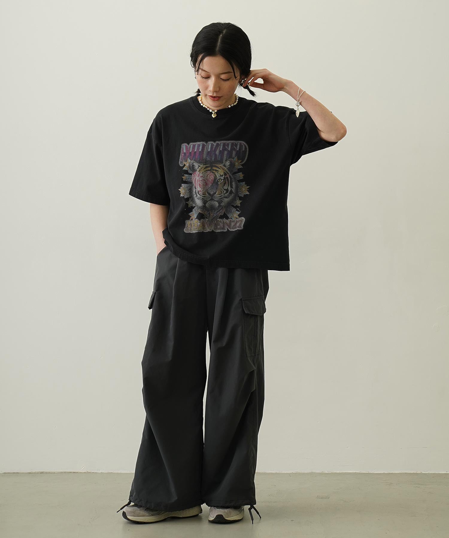 MILITARY WIDE LEG PANTS