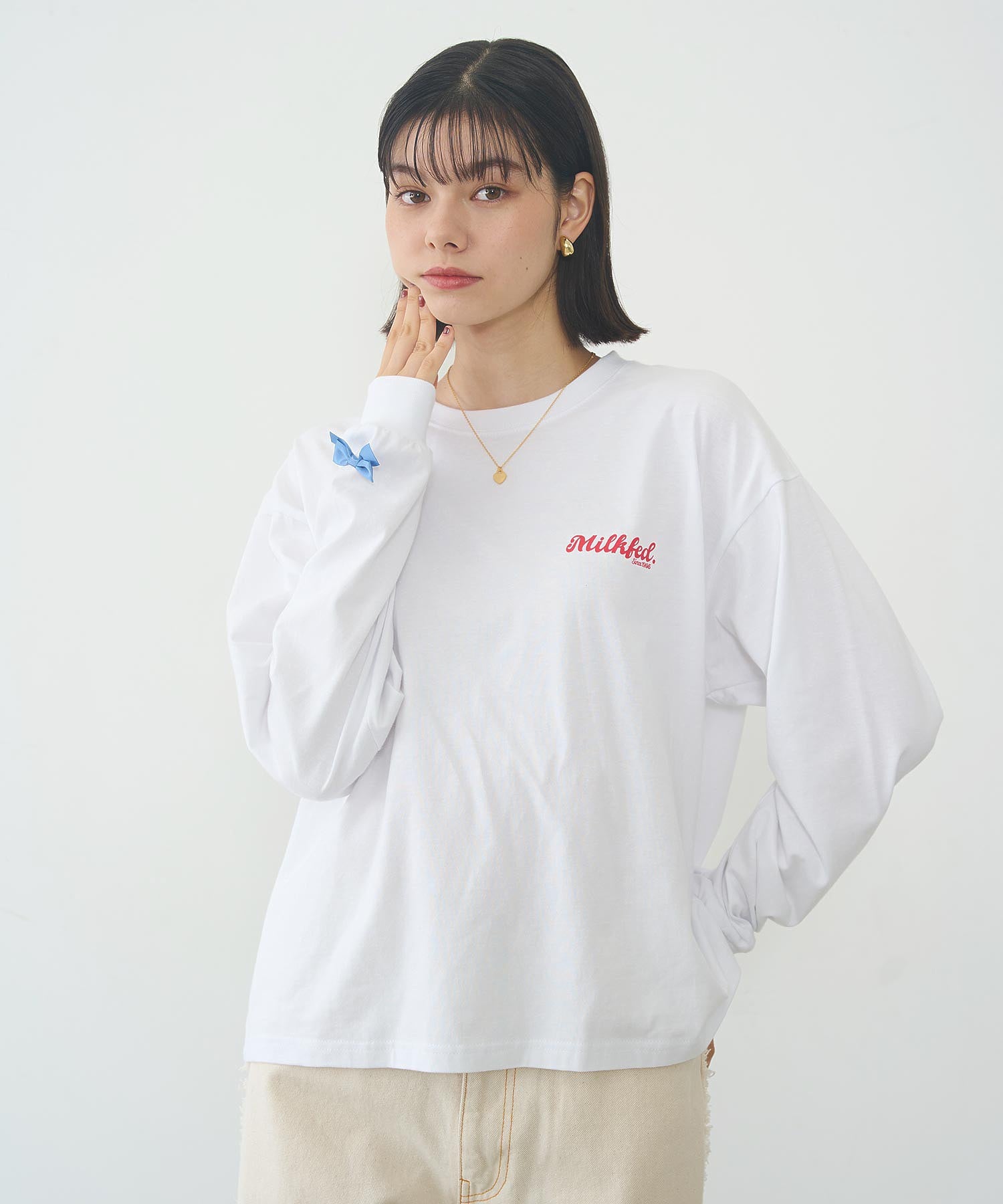 RIBBON WIDE L/S TEE