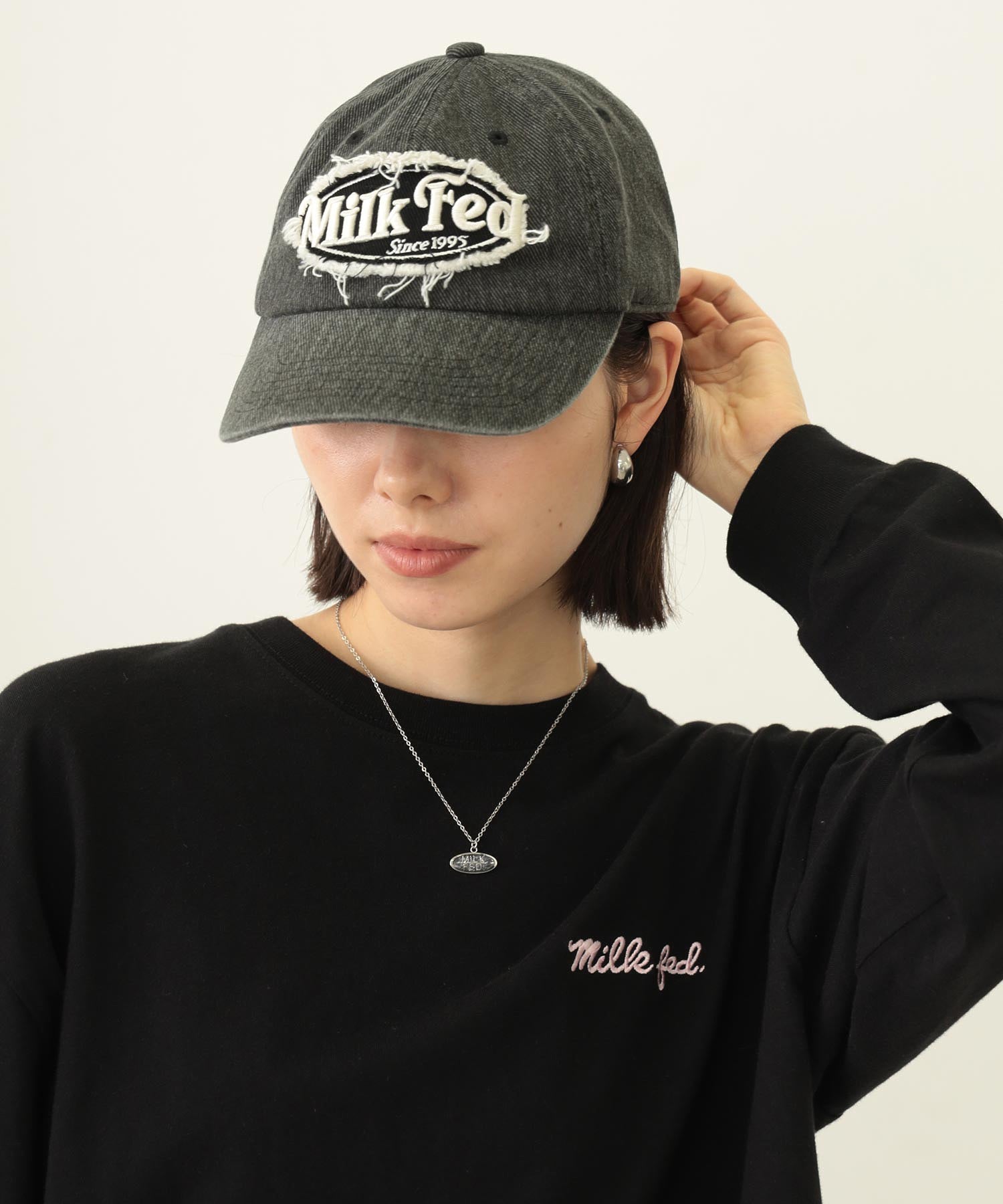 FRAYED LOGO PATCH CAP