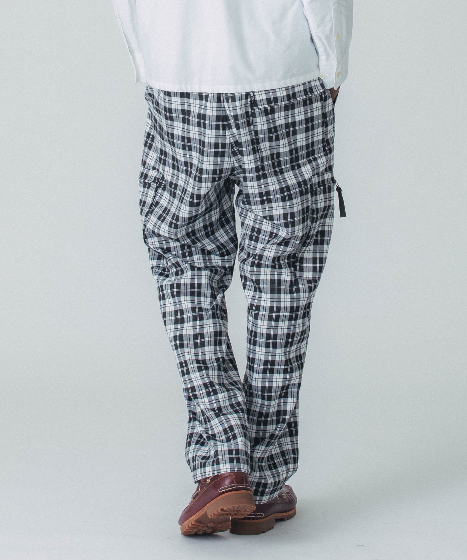 PLAID CARGO PANTS