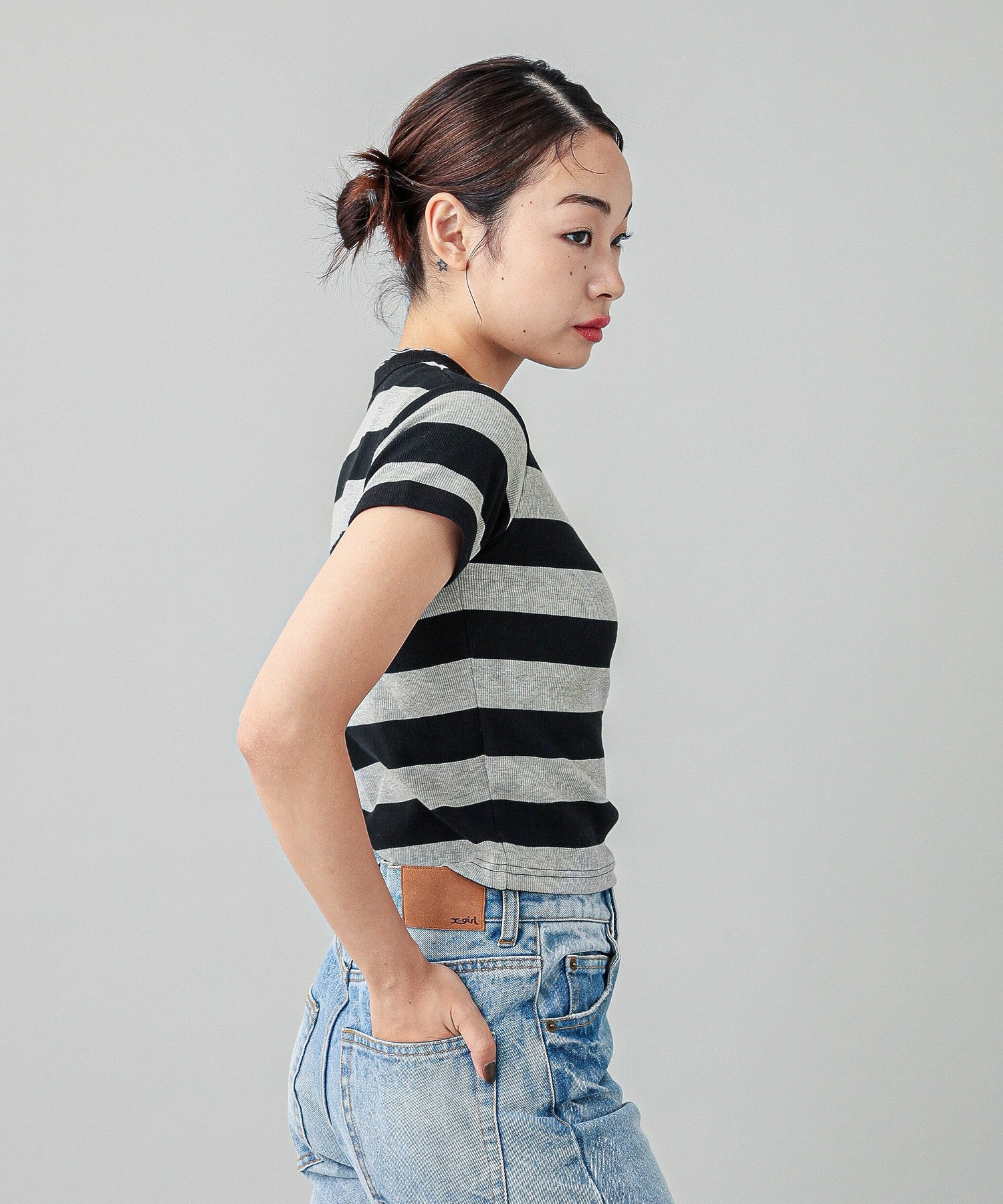 STRIPED S/S TEE