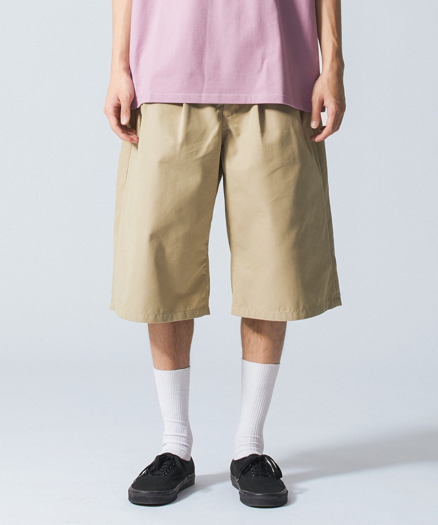 SHORT BAGGY CHINO PANTS