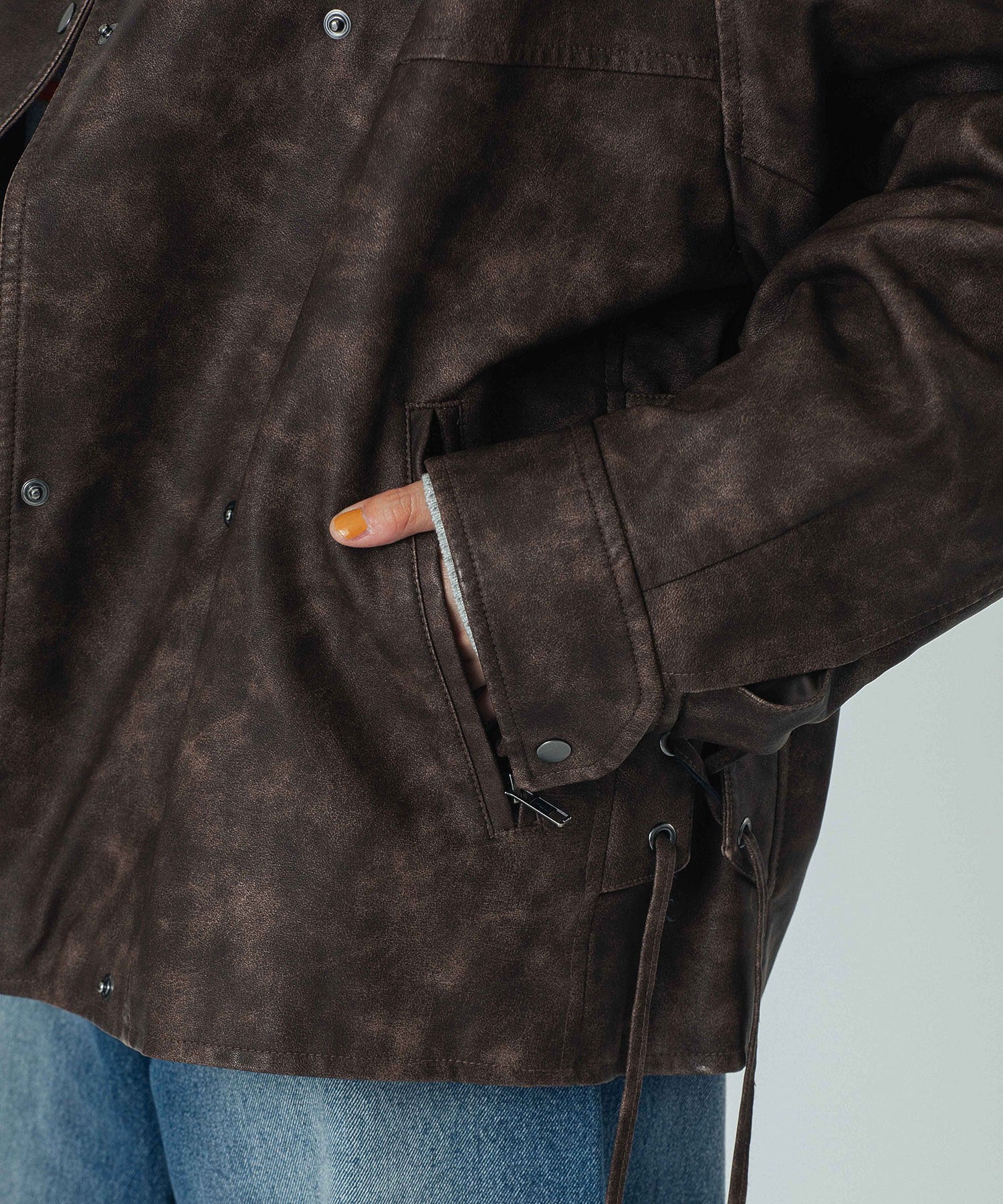 LEATHER LIKE JACKET